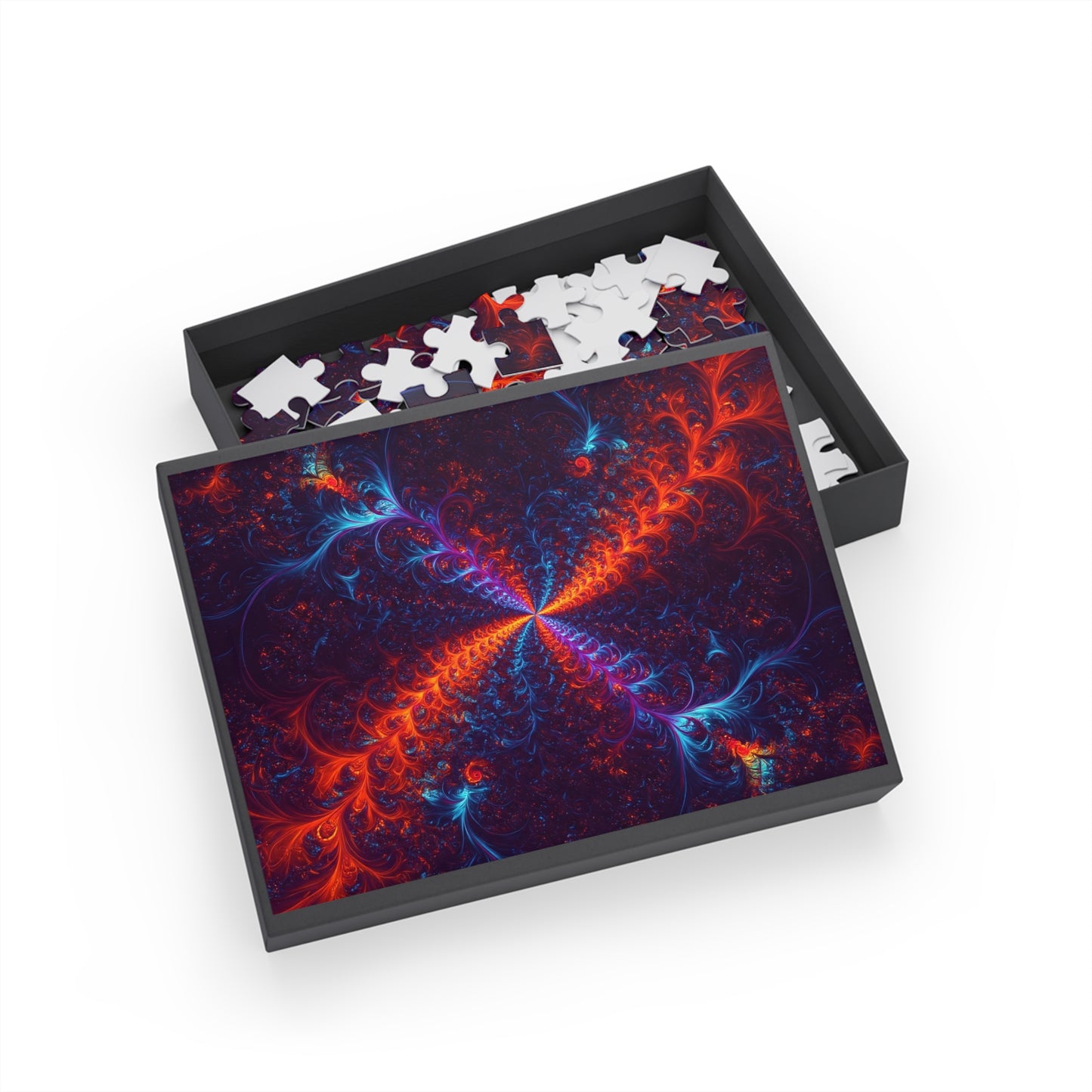 Vibrant Abstract Fractal Puzzle - 96, 252, 500, 1000-Piece Options