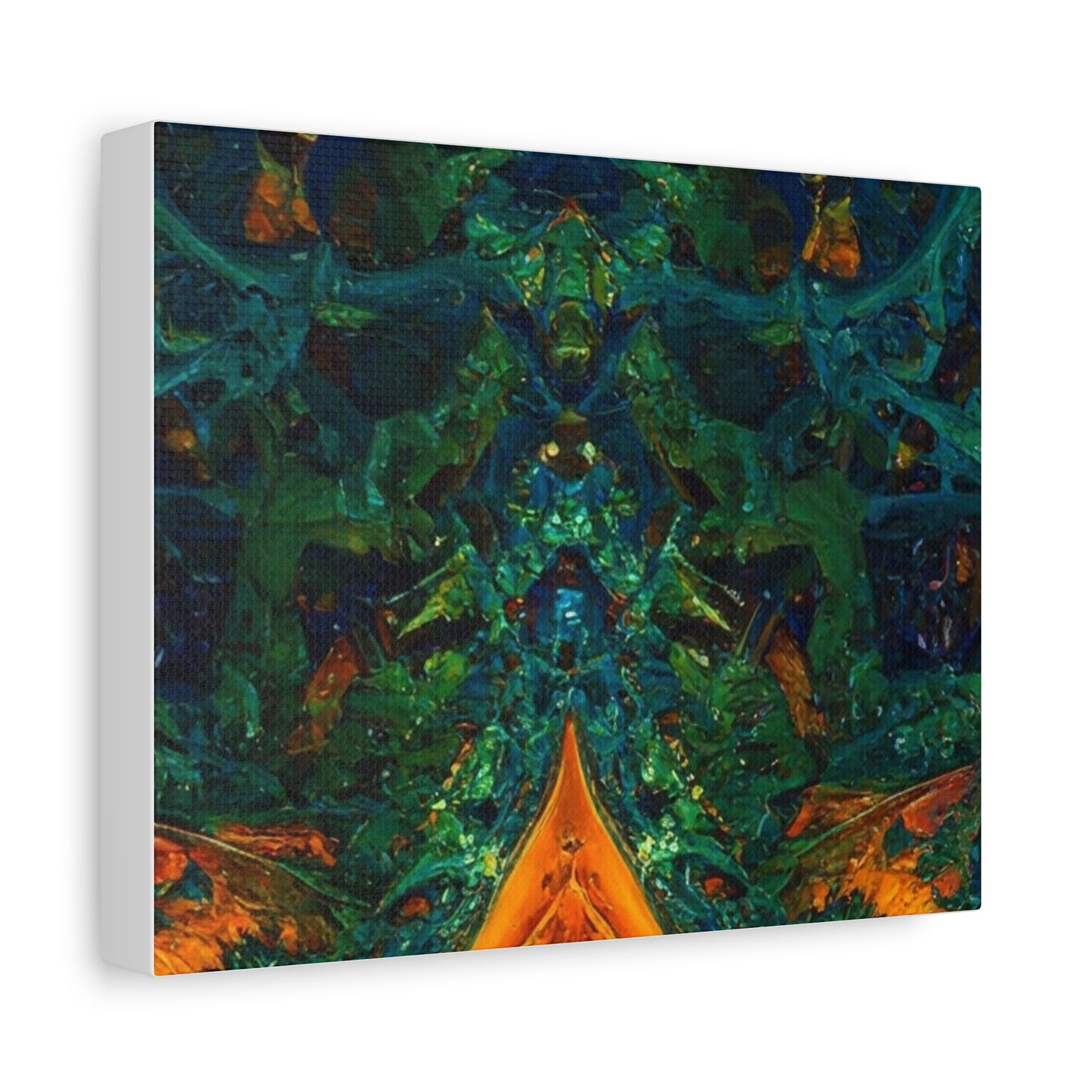 Vibrant Abstract Fractal Art Canvas Print