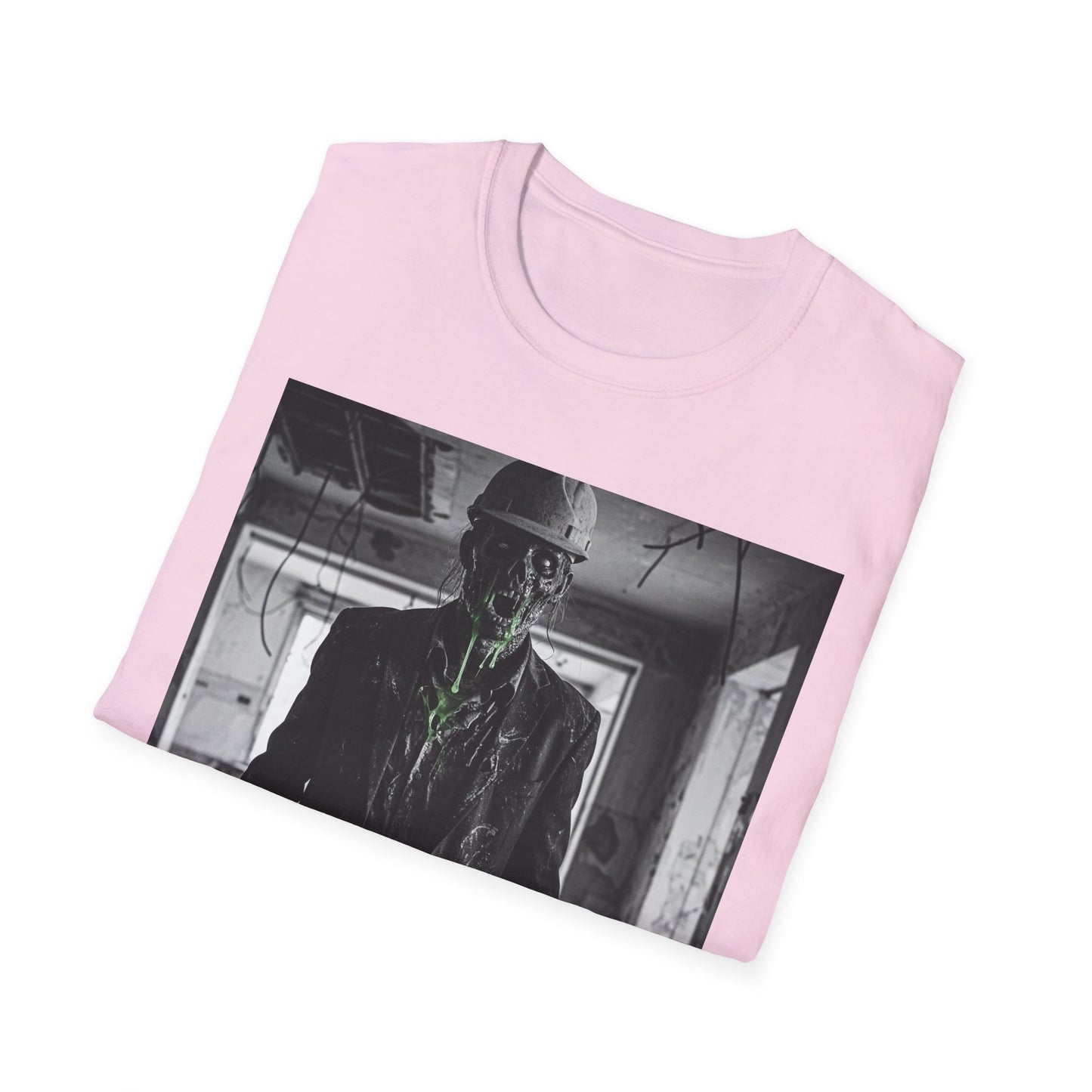 Unisex Softstyle T-Shirt with Creepy Monster Design - Perfect for Halloween and Horror Fans