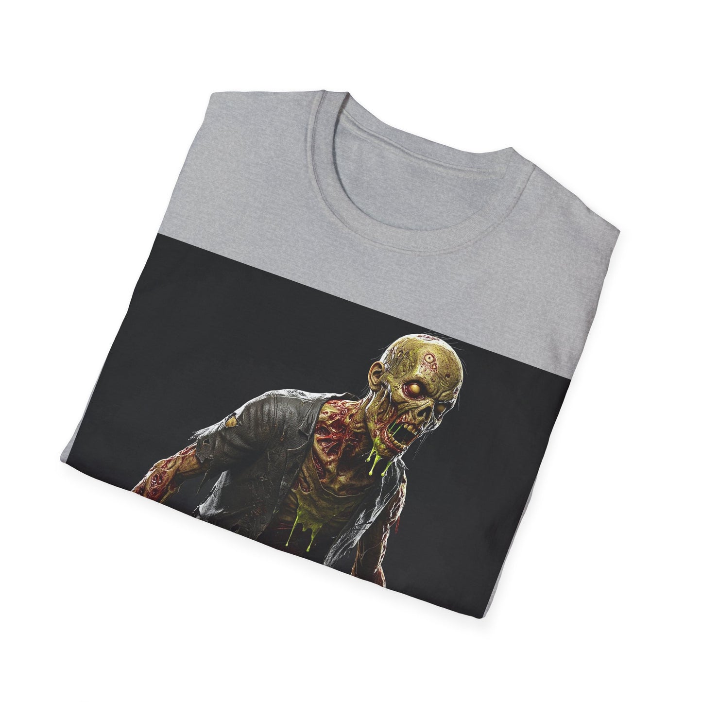 UK - Zombie Graphic Unisex Softstyle T-Shirt | Perfect for Halloween and Horror Fans