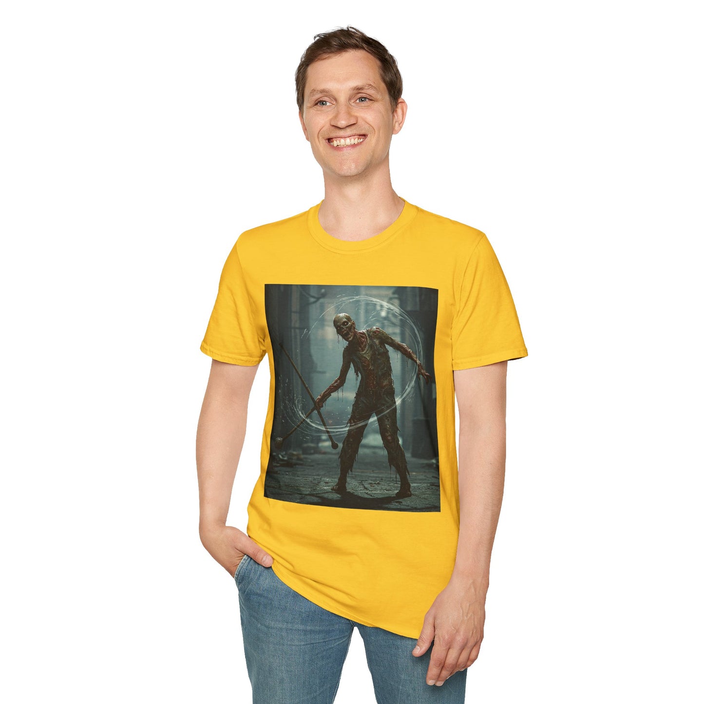 Unisex Softstyle Horror Graphic T-Shirt - Spooky Monster Design