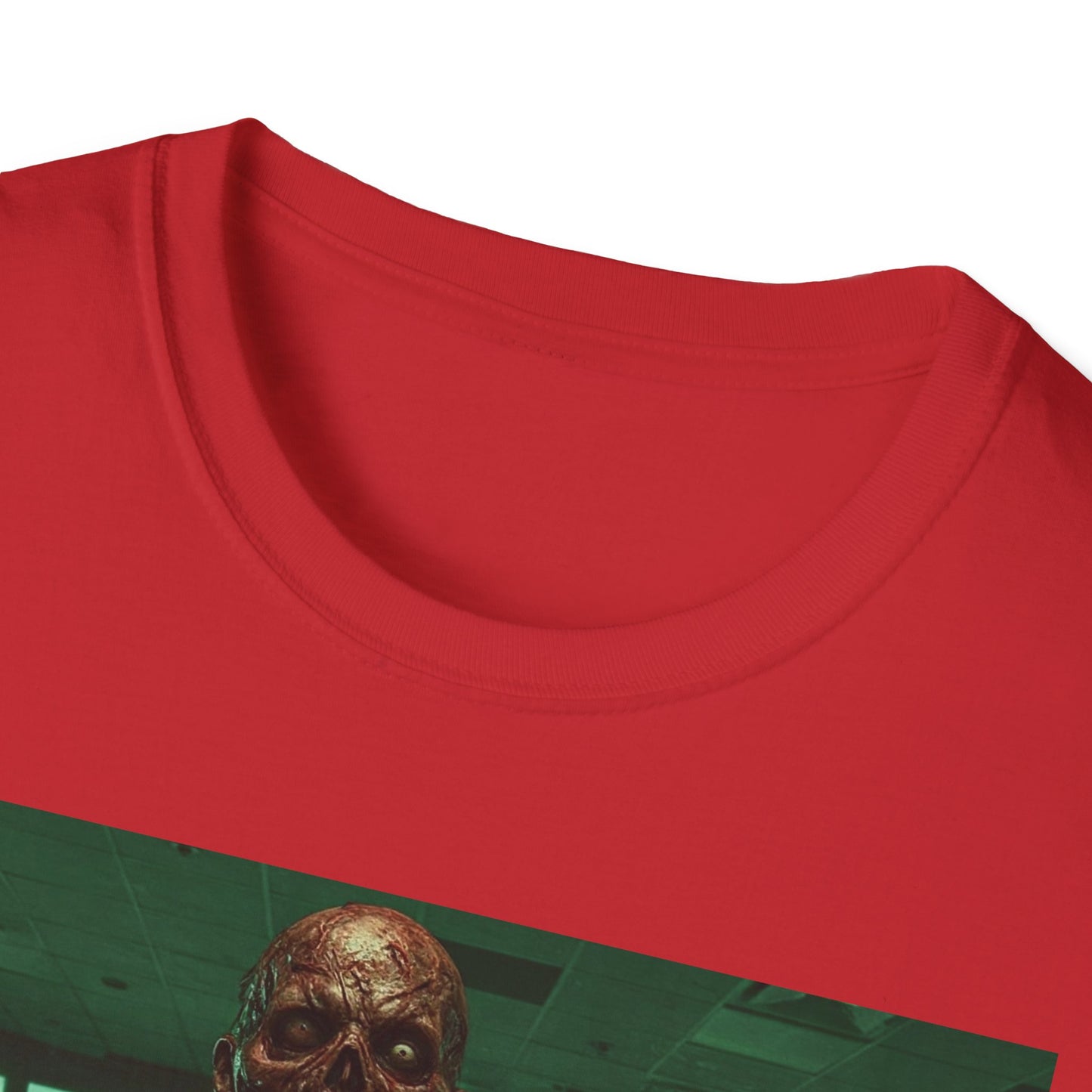 Unisex Softstyle Zombie Graphic Tee - Perfect for Halloween and Horror Fans