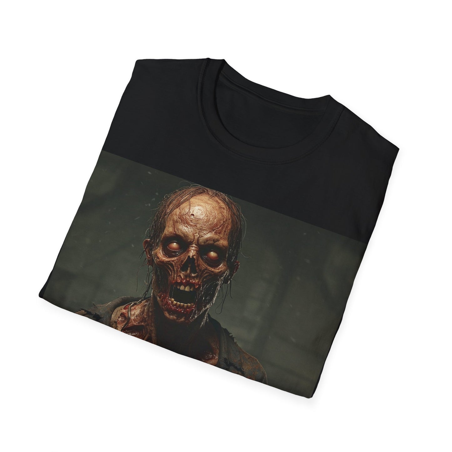 UK - Spooky Skeleton Unisex Softstyle T-Shirt - Perfect for Halloween and Horror Lovers
