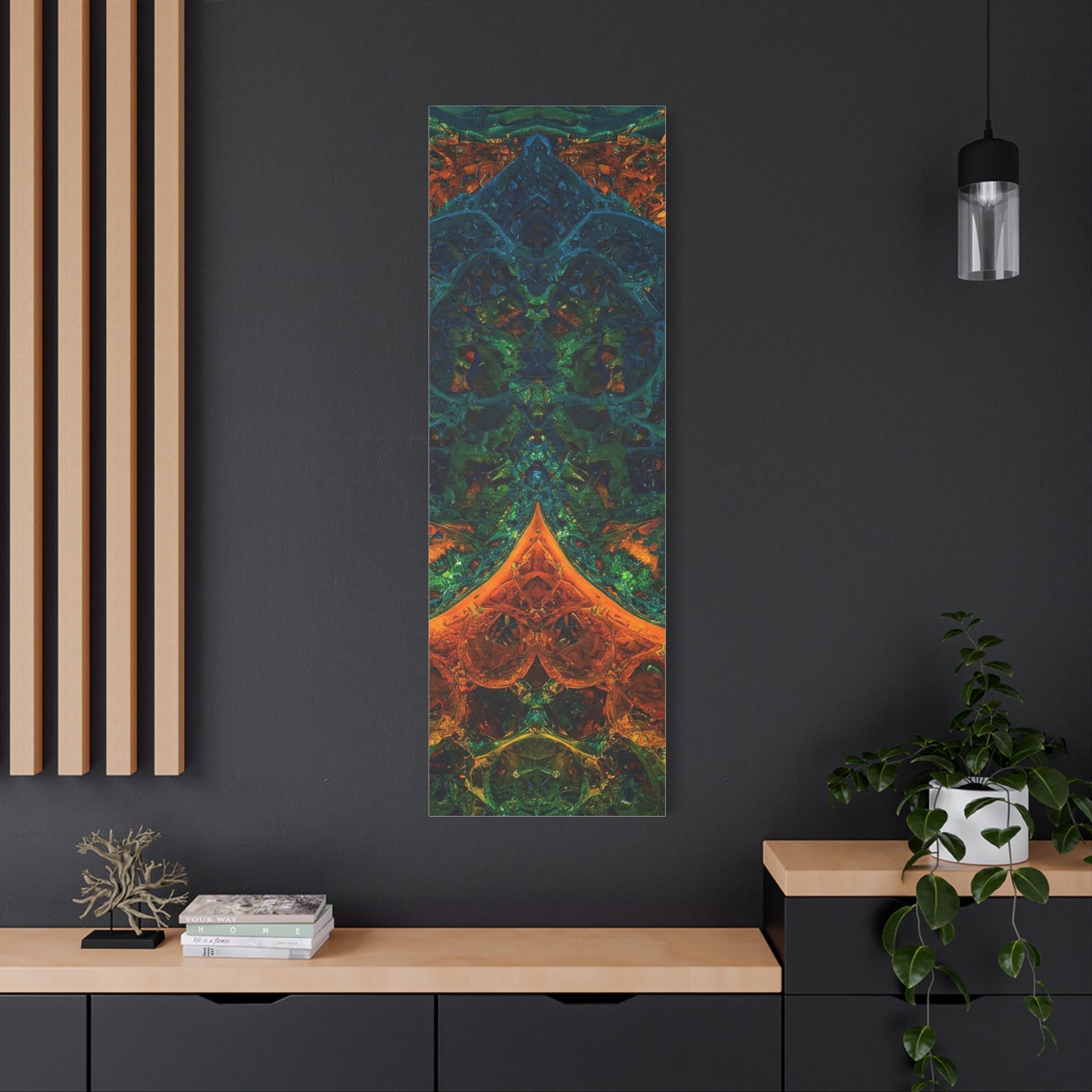 Vibrant Abstract Fractal Art Canvas Print