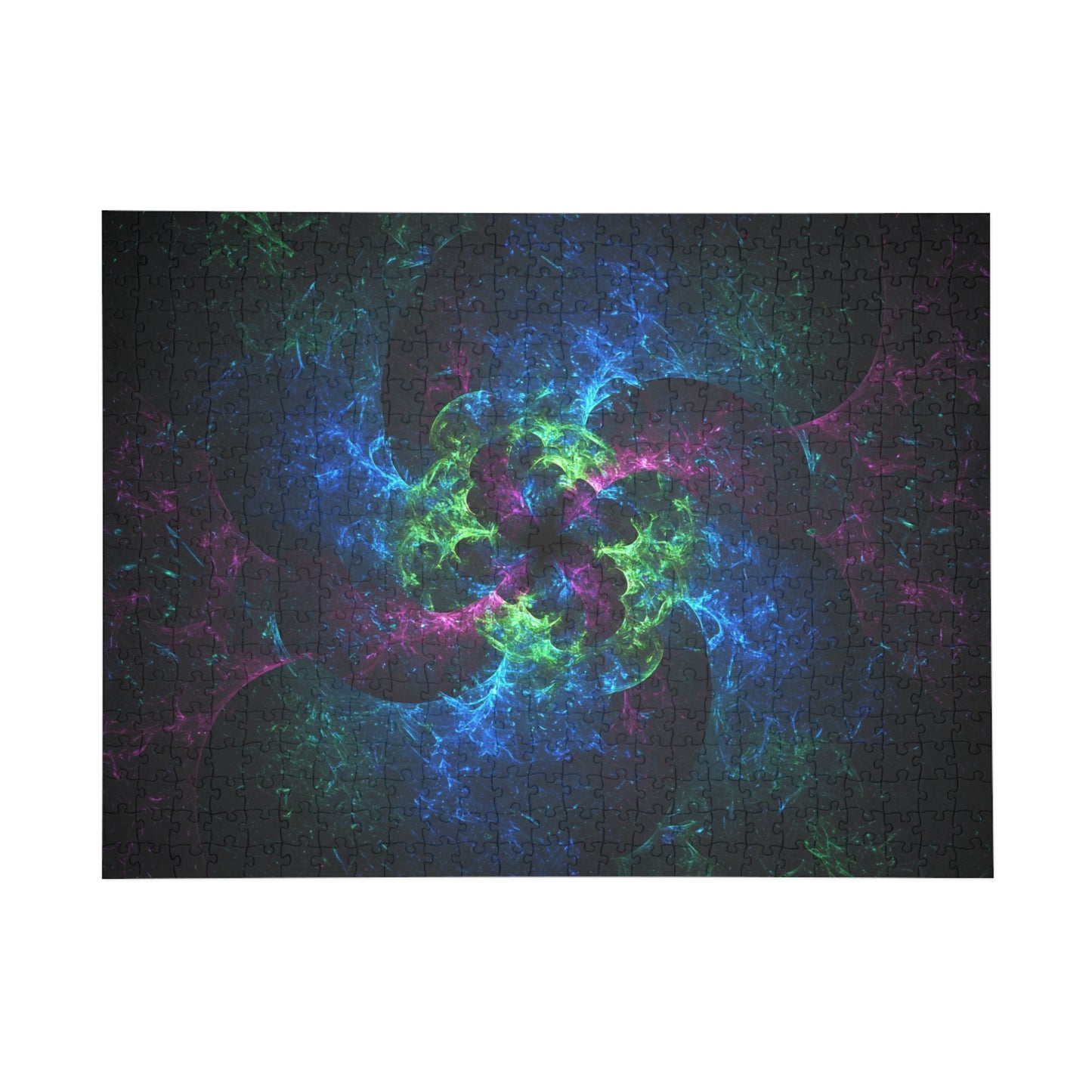 Vibrant Fractal Puzzle - 96, 252, 500, 1000-Piece Options for Relaxation and Fun
