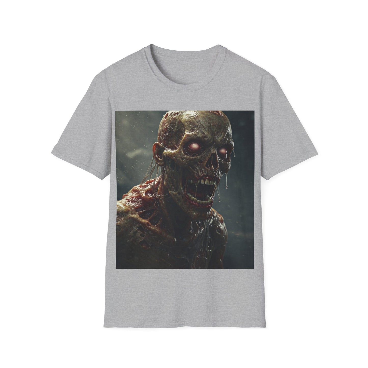 UK - Zombie Graphic Unisex T-Shirt - Perfect for Halloween and Horror Fans