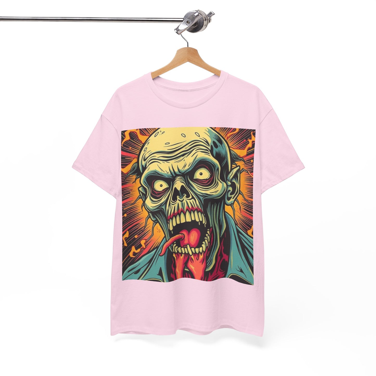 UK - Unisex Zombie Graphic Tee - Heavy Cotton T-Shirt for Horror Fans