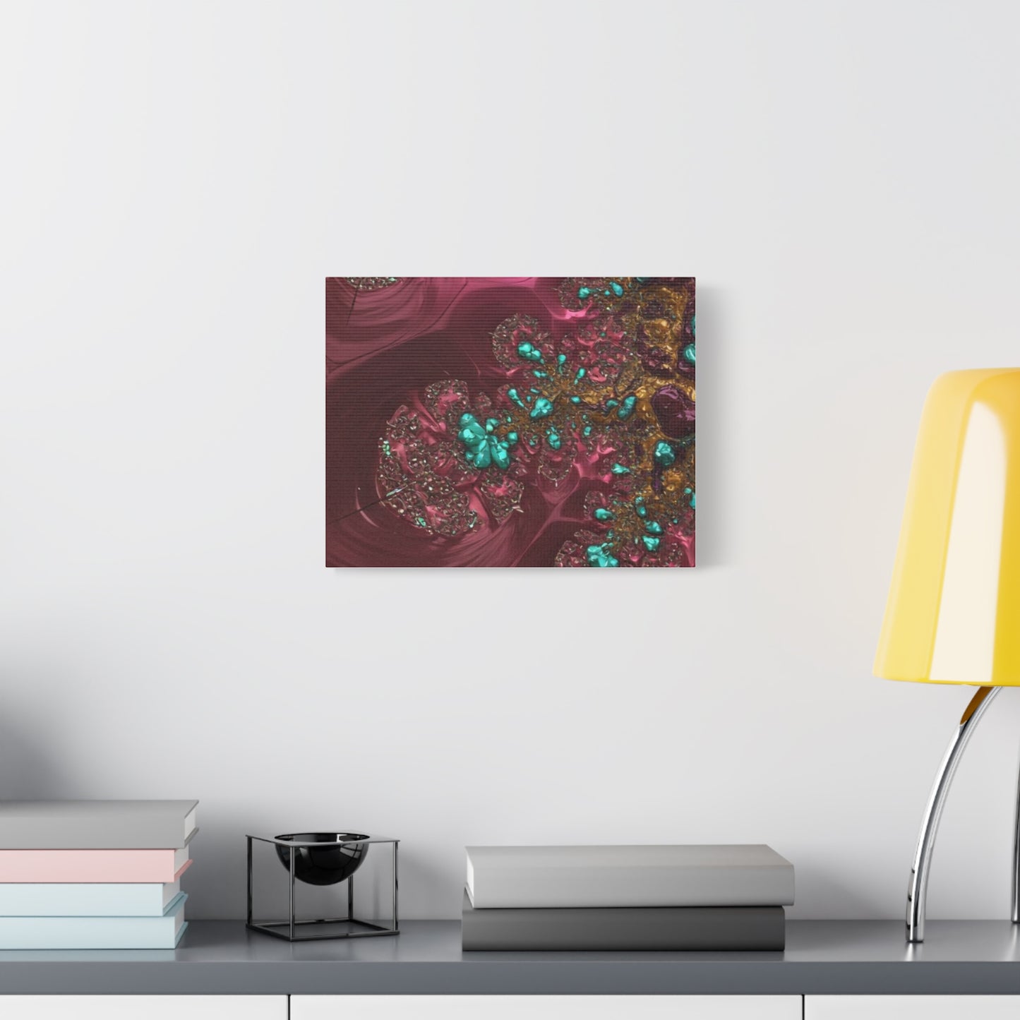 Abstract Art Canvas Print - Vibrant Fractal Design for Home Decor