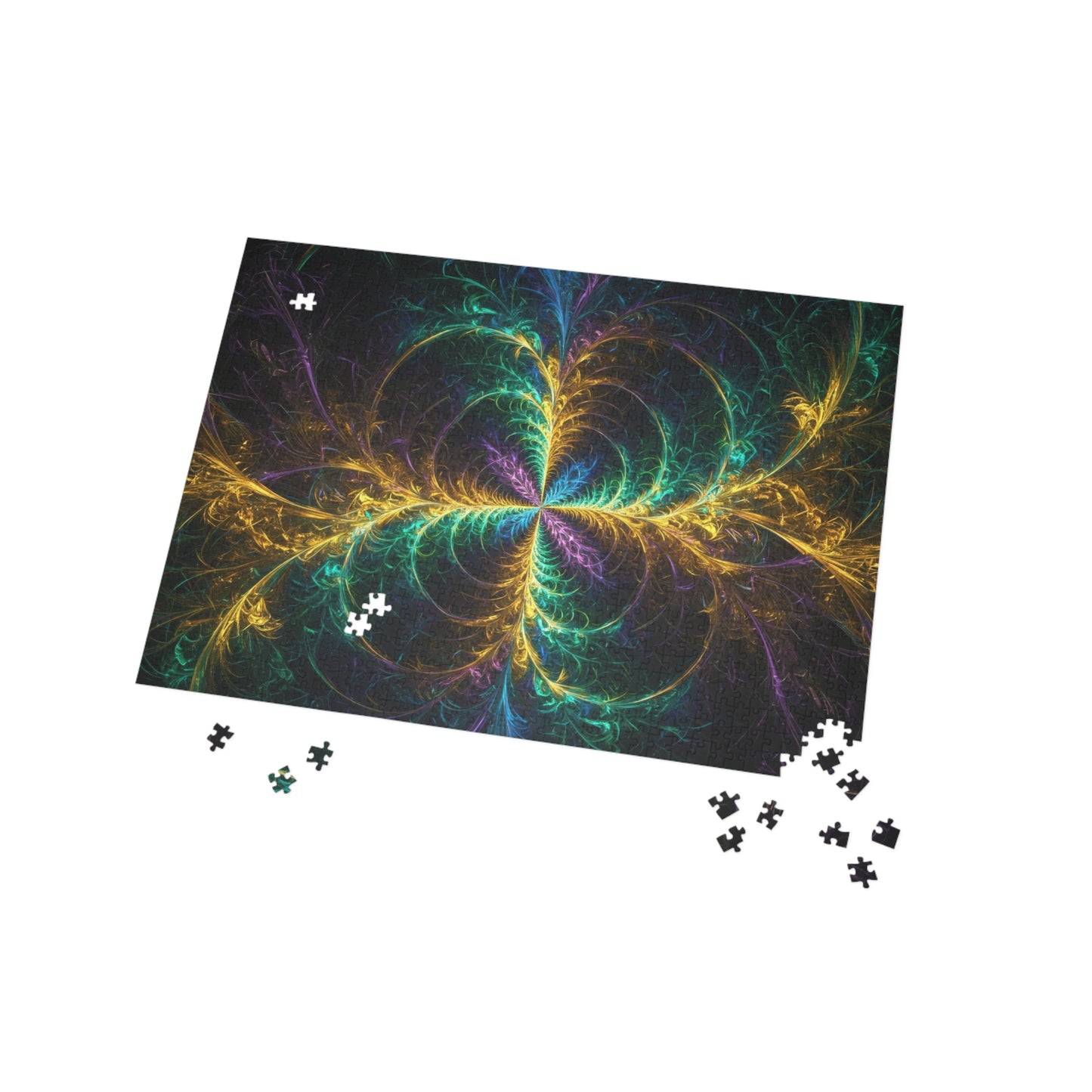 Colorful Fractal Puzzle (96, 252, 500, 1000-Piece) - Relaxing Brain Teaser for All Ages
