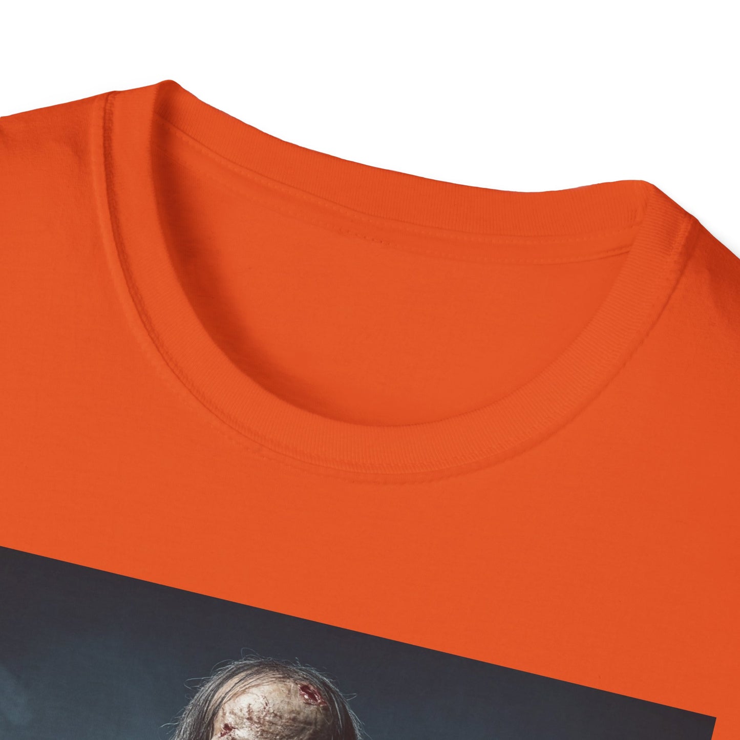 Apocalyptic Portrait Tee, bold, decaying zombie graphic