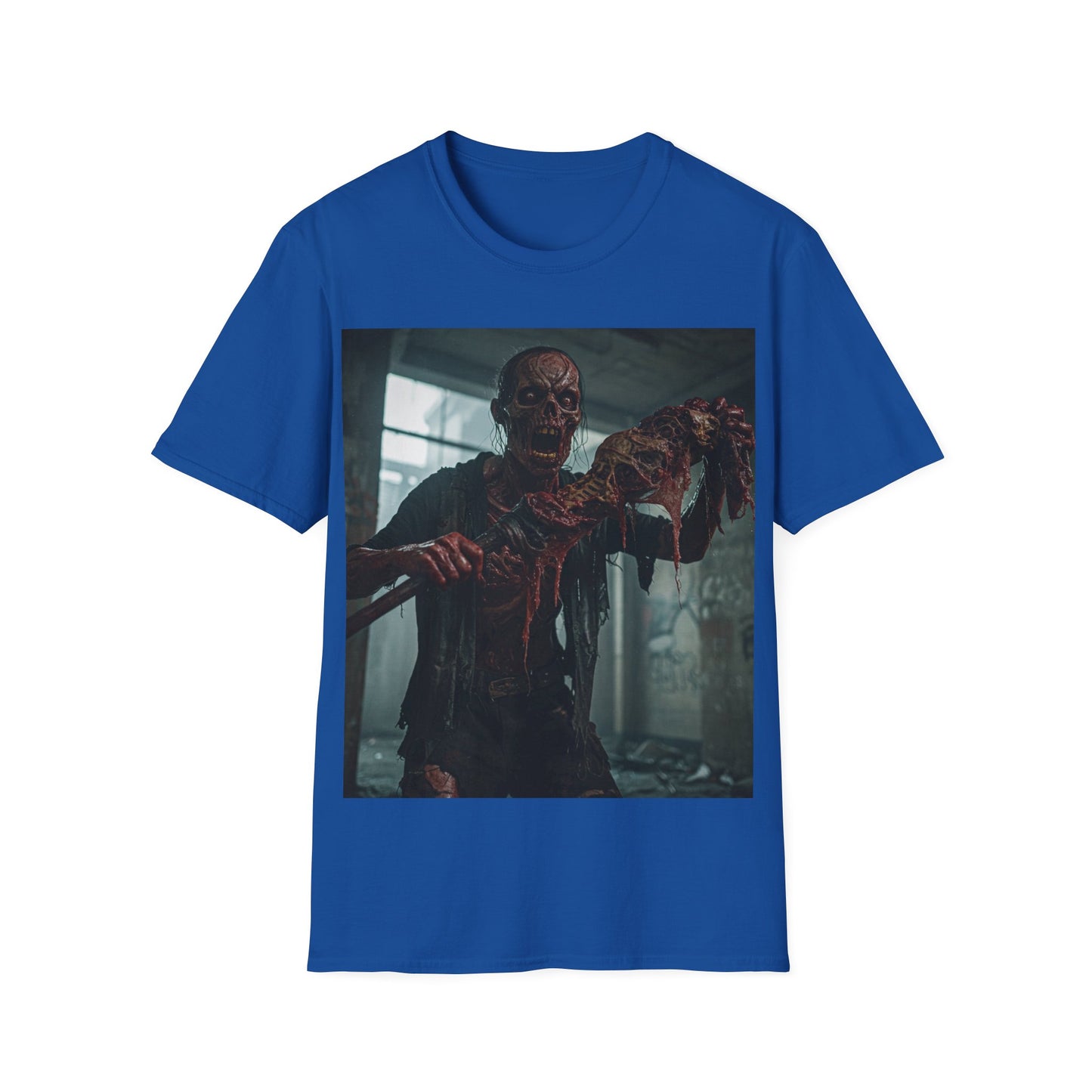 UK - Creepy Zombie Graphic Unisex T-Shirt - Perfect for Halloween & Horror Fans