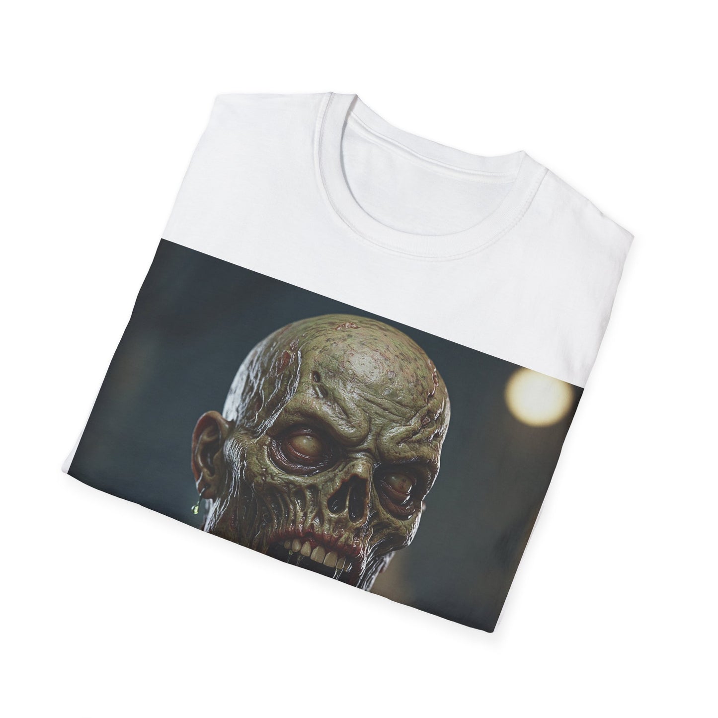UK - Unisex Softstyle Zombie Graphic Tee - Perfect for Halloween and Horror Fans