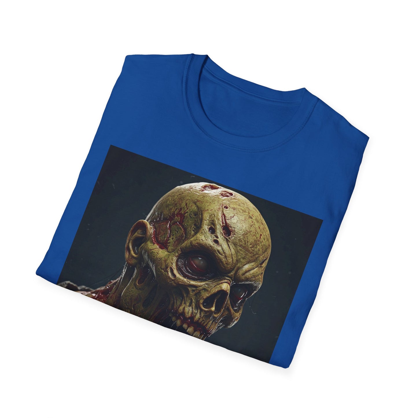 Apocalyptic Portrait Tee, bold, decaying zombie graphic