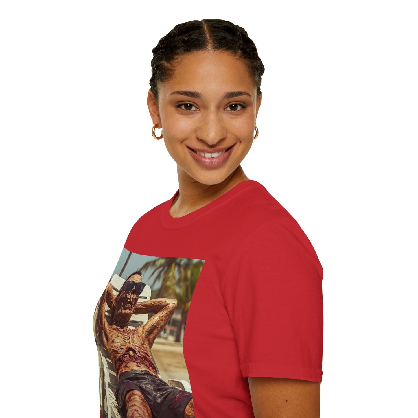 Chill Vibes Skeleton Graphic T-Shirt - Unisex Softstyle