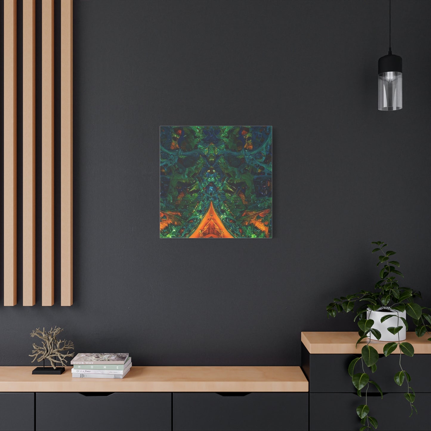 Vibrant Abstract Fractal Art Canvas Print