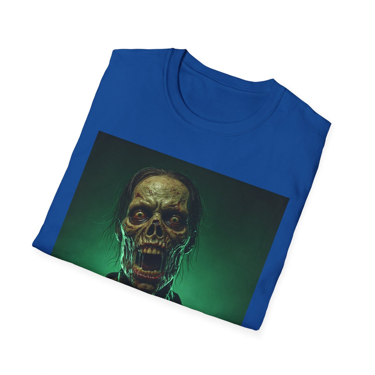 Apocalyptic Portrait Tee, bold, decaying zombie graphic