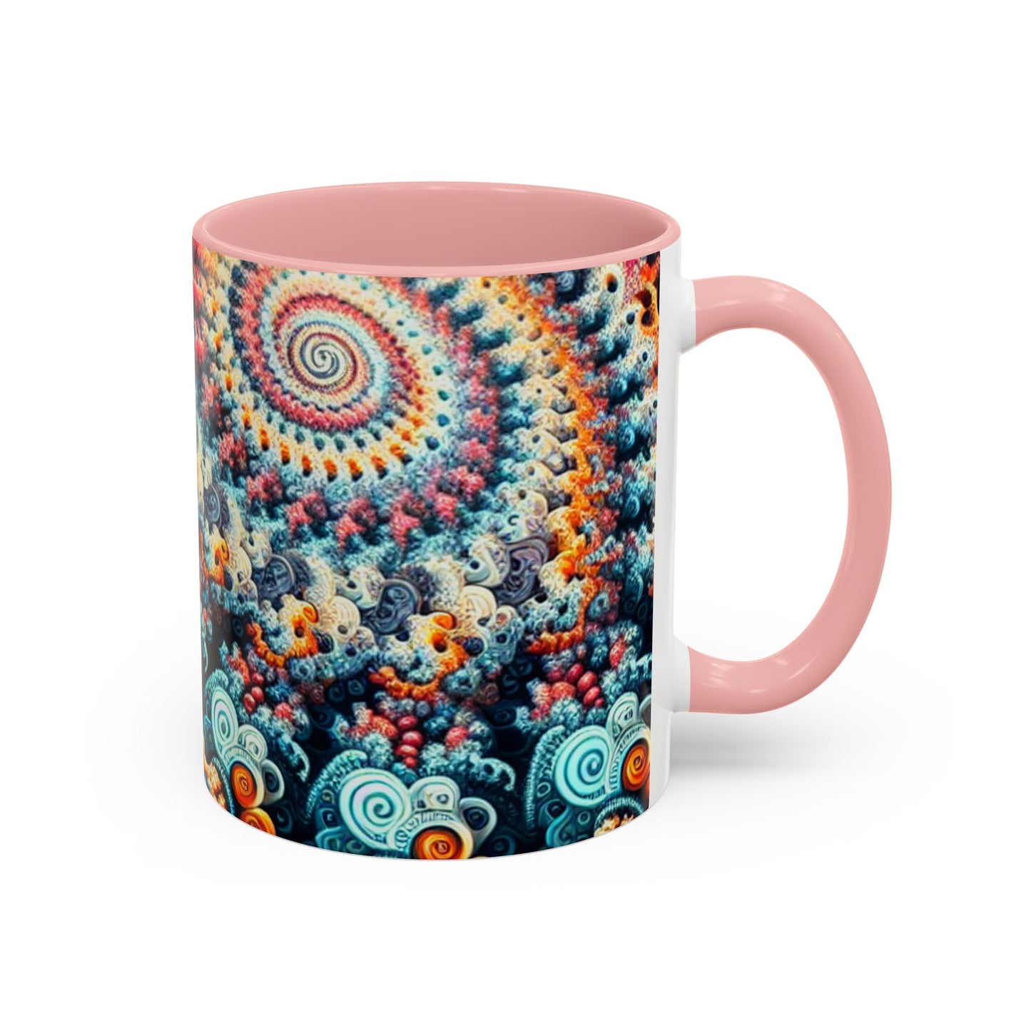 Colorful Fractal Coffee Mug - 11oz & 15oz - Perfect for Art Lovers