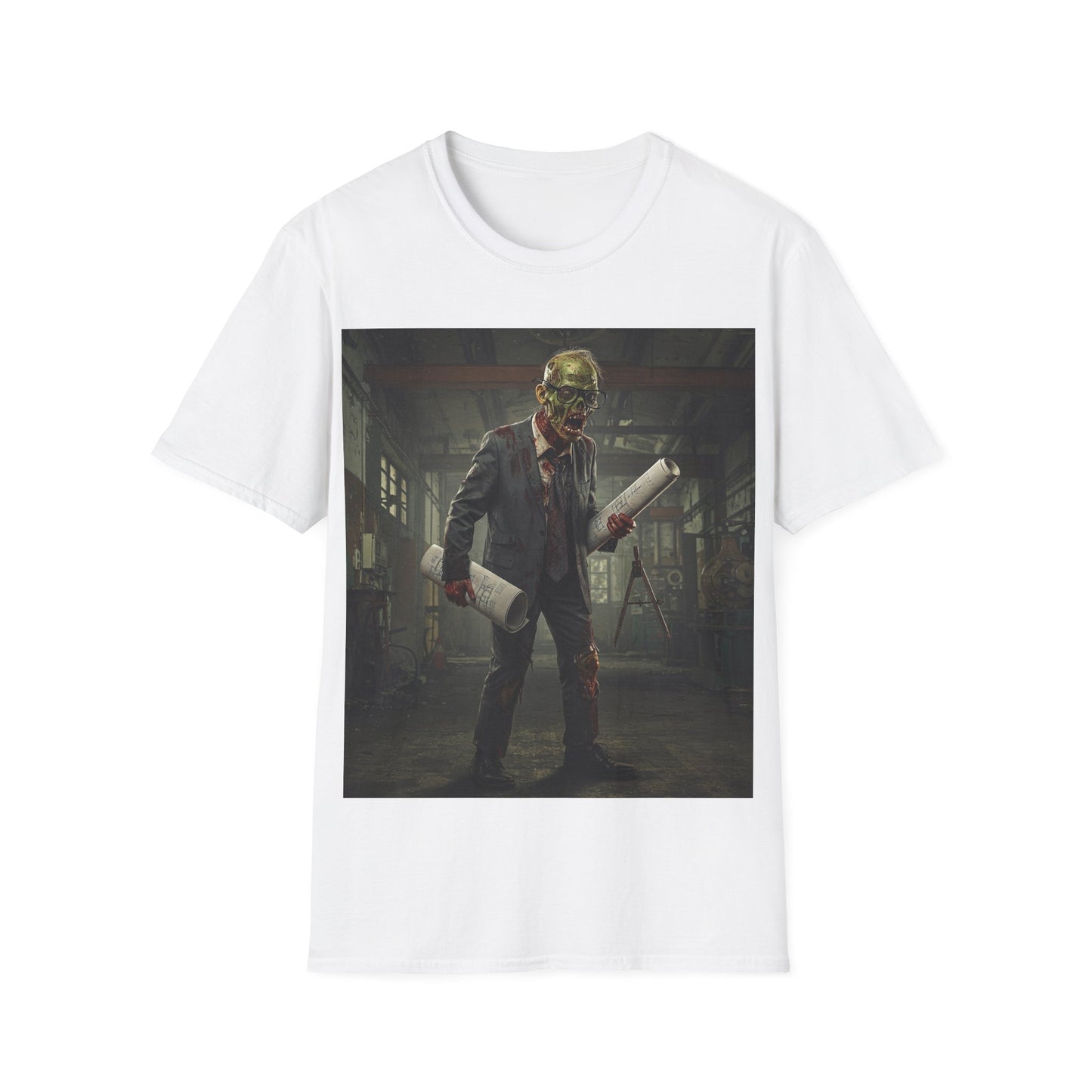 UK - Zombie Apocalypse Unisex Softstyle T-Shirt - Perfect for Halloween and Horror Fans