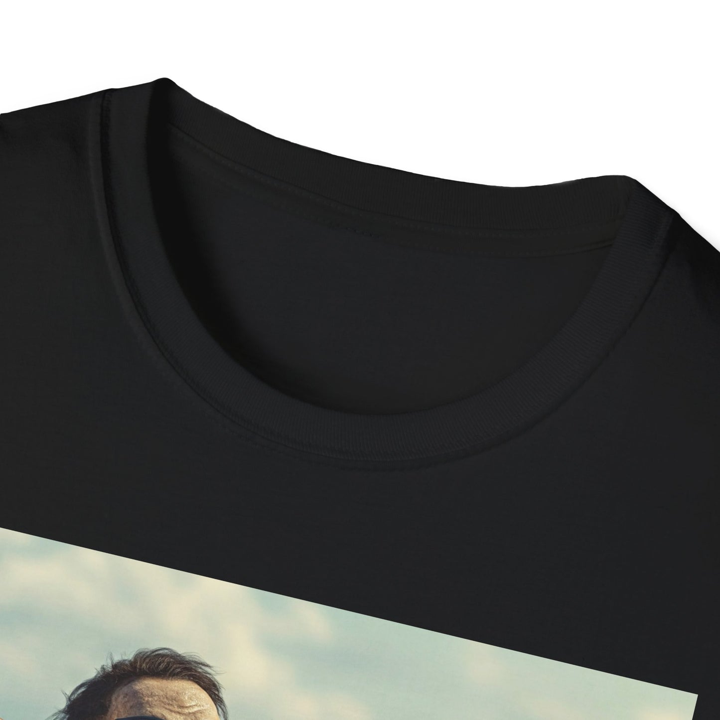Chill Vibes Apocalyptic Portrait Tee, bold, decaying zombie graphic