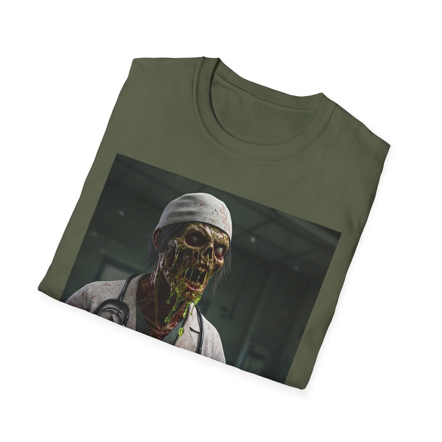Zombie Doctor Graphic T-Shirt | Unisex Horror Tee for Halloween