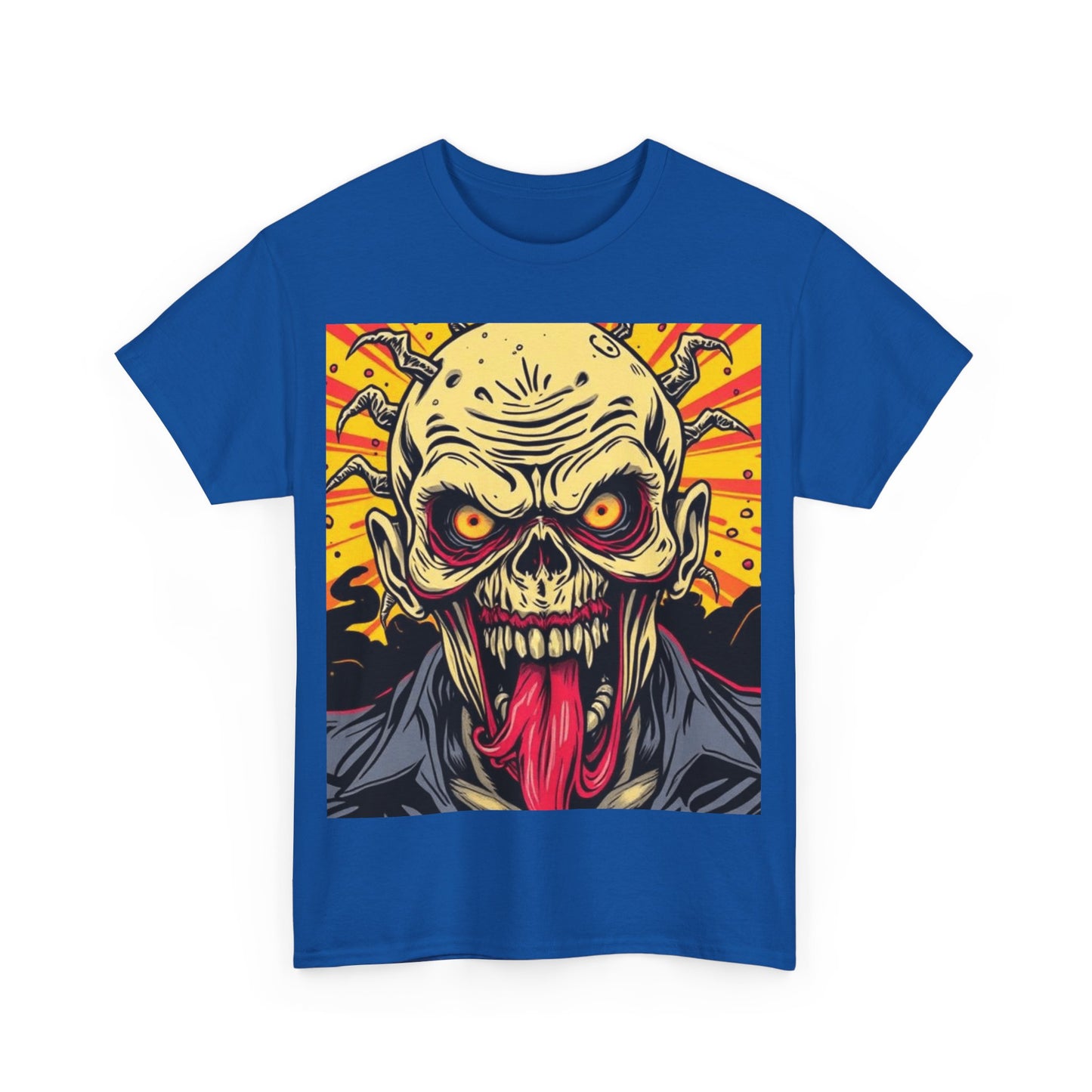 UK - Zombie Graphic Unisex Heavy Cotton Tee - Horror Fan Apparel