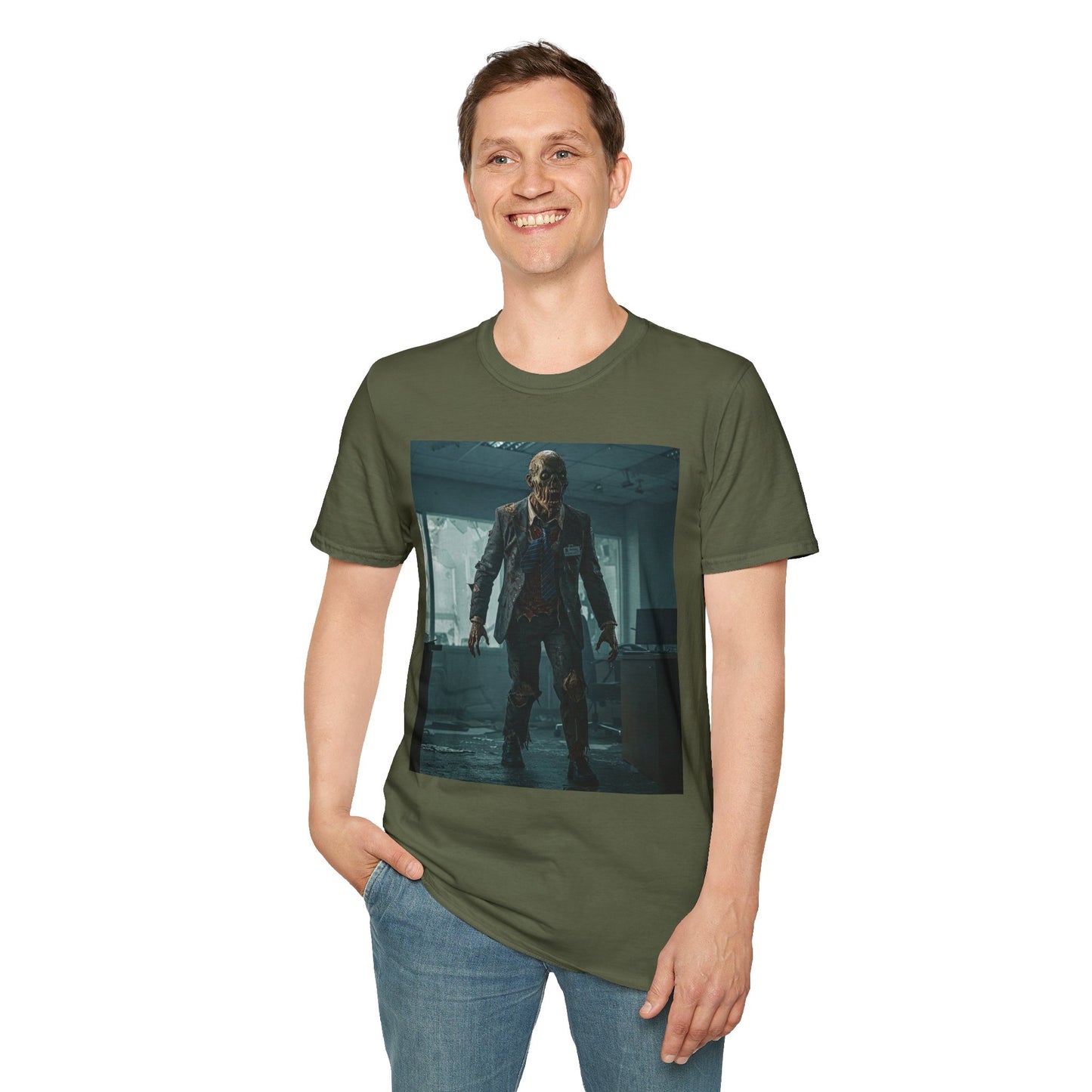 Zombie Apocalypse Unisex Softstyle T-Shirt - Perfect for Horror Fans and Parties