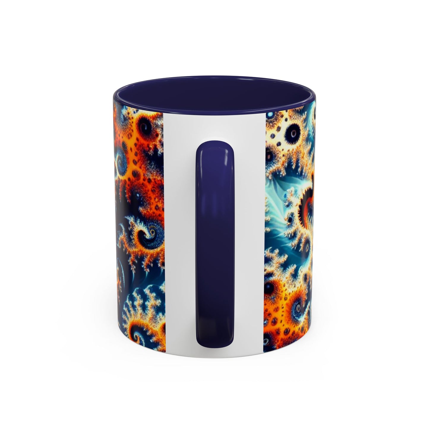 Vibrant Spiral Design Coffee Mug - 11/15oz Ceramic Accent Cup for Art Lovers