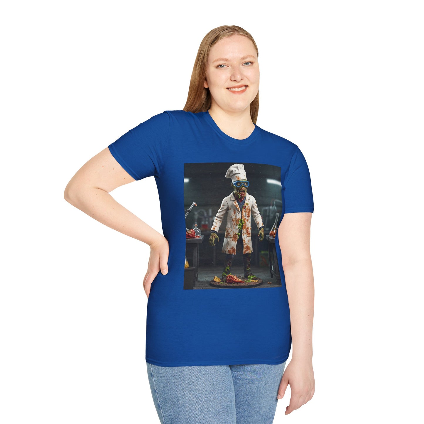 Zombie Chef Unisex Softstyle T-Shirt - Fun Halloween Casualwear