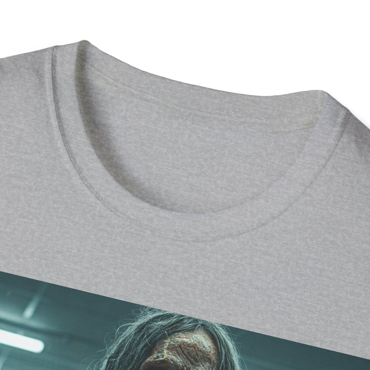 UK - Horror Fan Apocalyptic Portrait Tee, bold, decaying zombie graphic