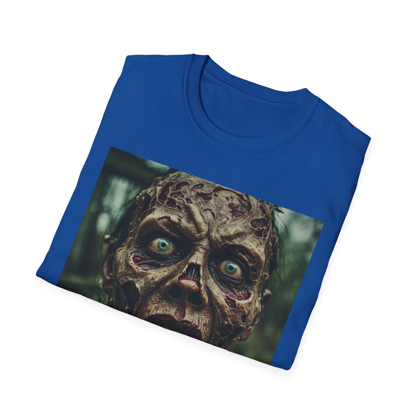 Apocalyptic Portrait Tee, bold, decaying zombie graphic