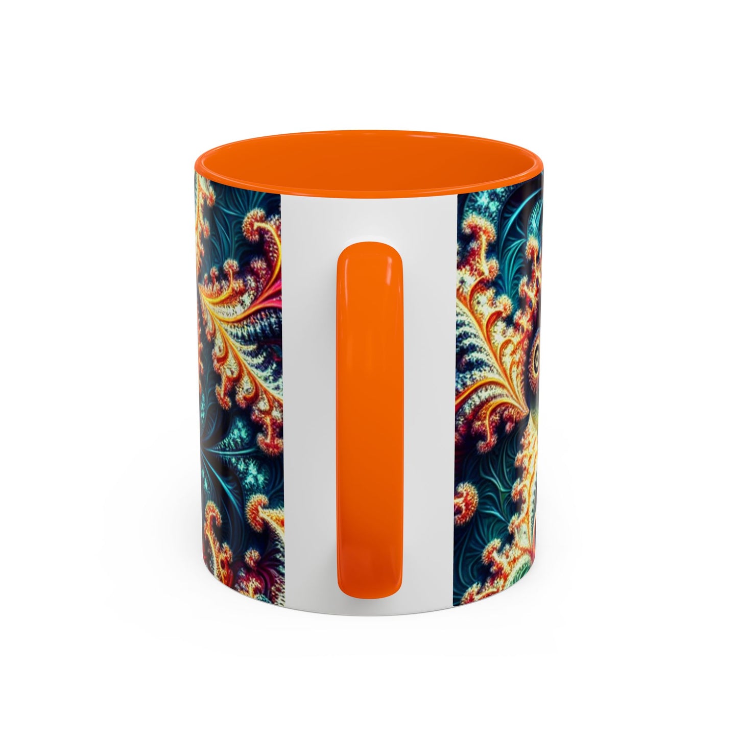 Vibrant Swirl Accent Coffee Mug - 11oz & 15oz