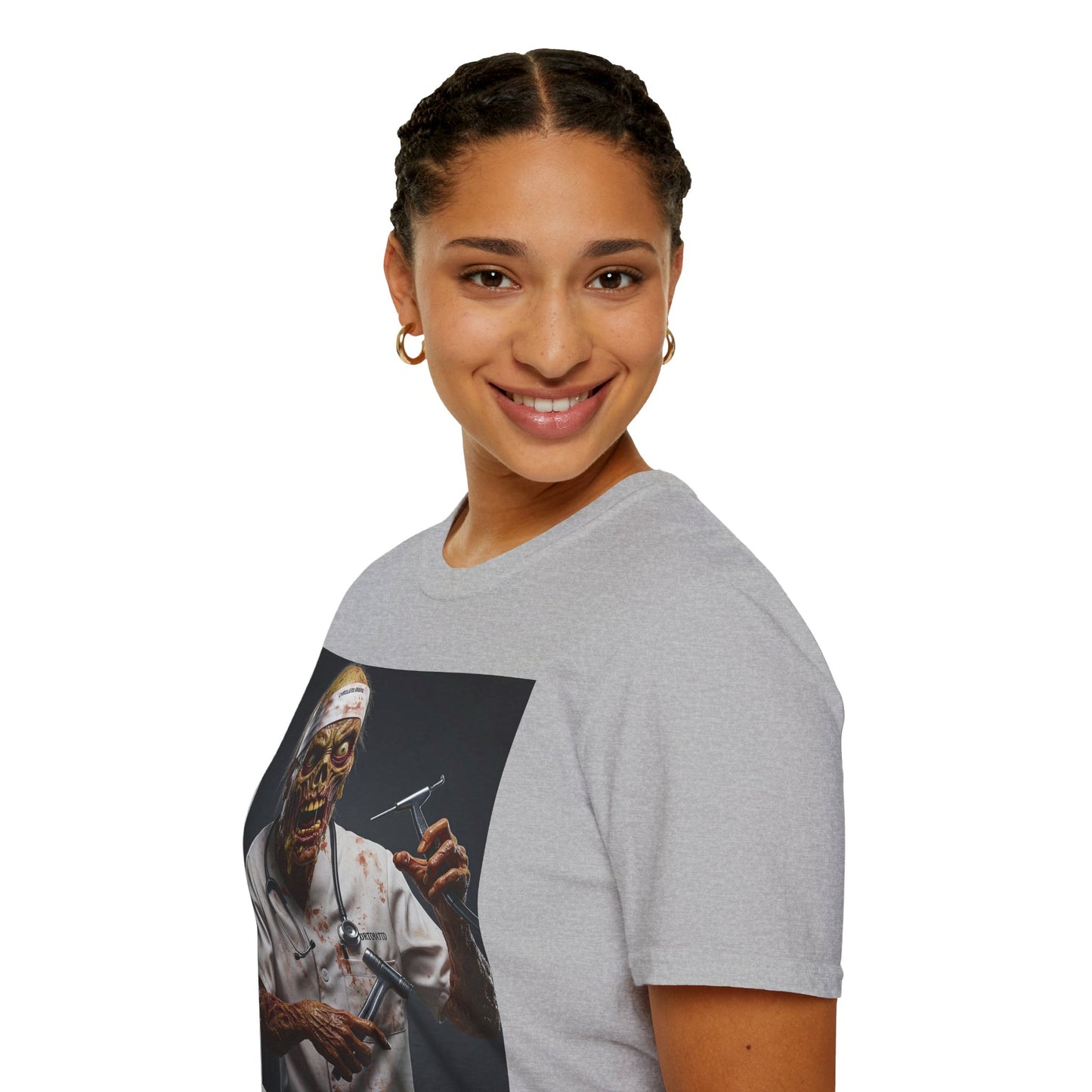 Zombie Doctor Unisex Softstyle T-Shirt - Perfect for Halloween & Horror Fans