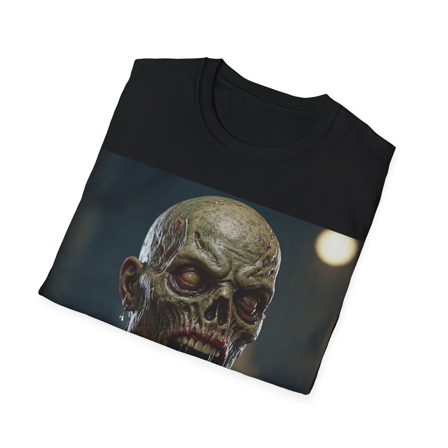UK - Unisex Softstyle Zombie Graphic Tee - Perfect for Halloween and Horror Fans