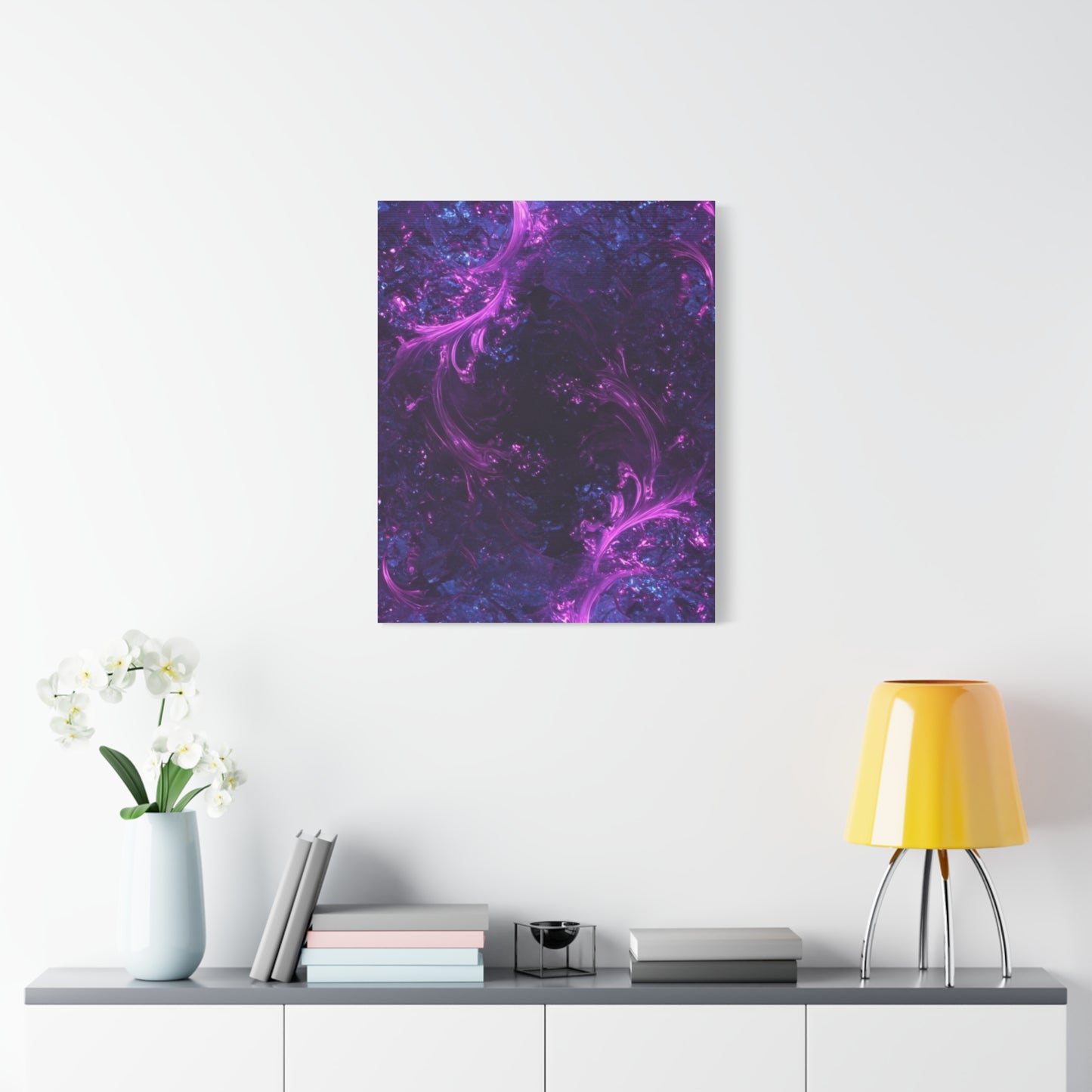 Abstract Purple Fractal Canvas Print - Artistic Wall Décor