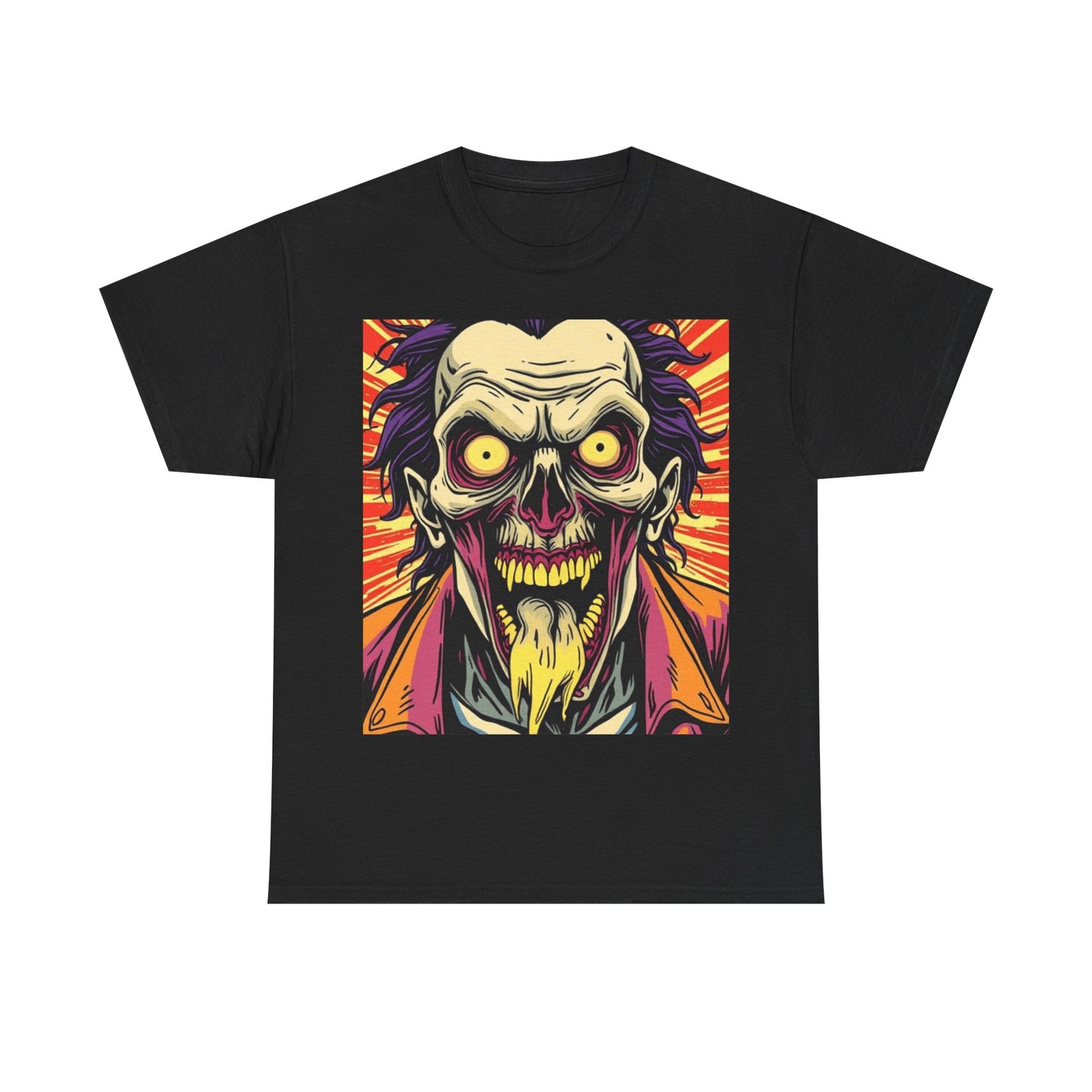 UK - Spooky Graphic Unisex Heavy Cotton Tee - Halloween Inspired Design