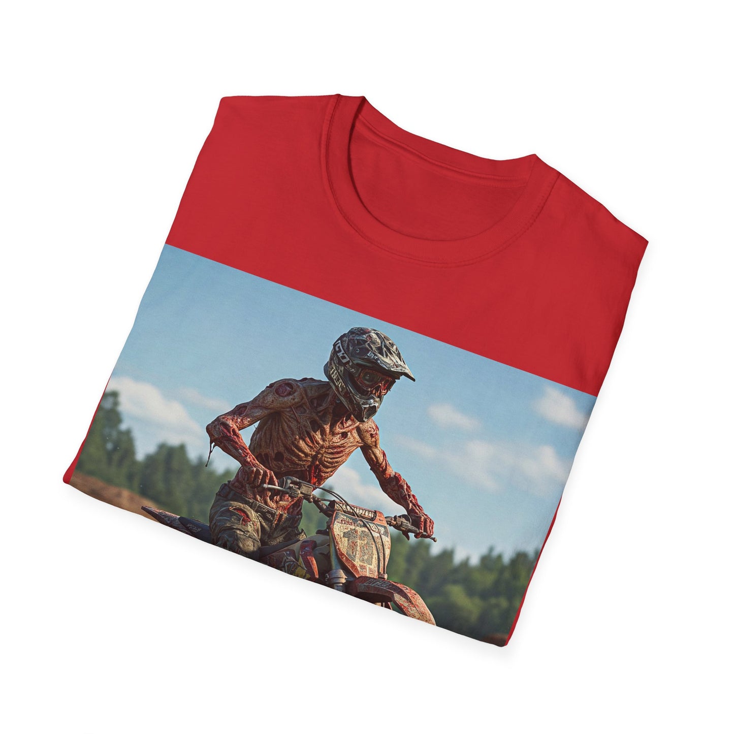 UK - Motorcycle Apocalyptic Portrait Tee, bold, decaying zombie graphic