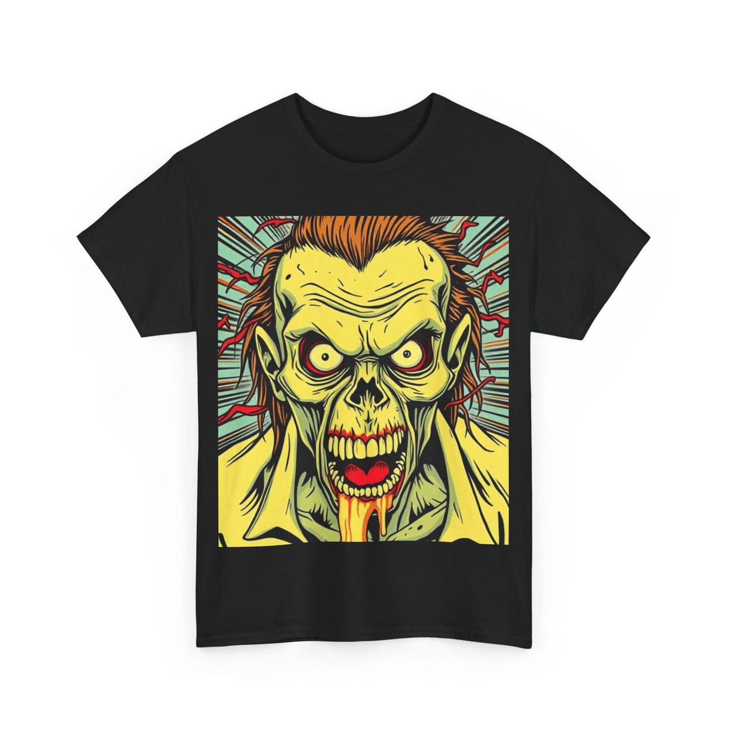 UK - Graphic Zombie Tee - Unisex Heavy Cotton T-Shirt for Horror Fans