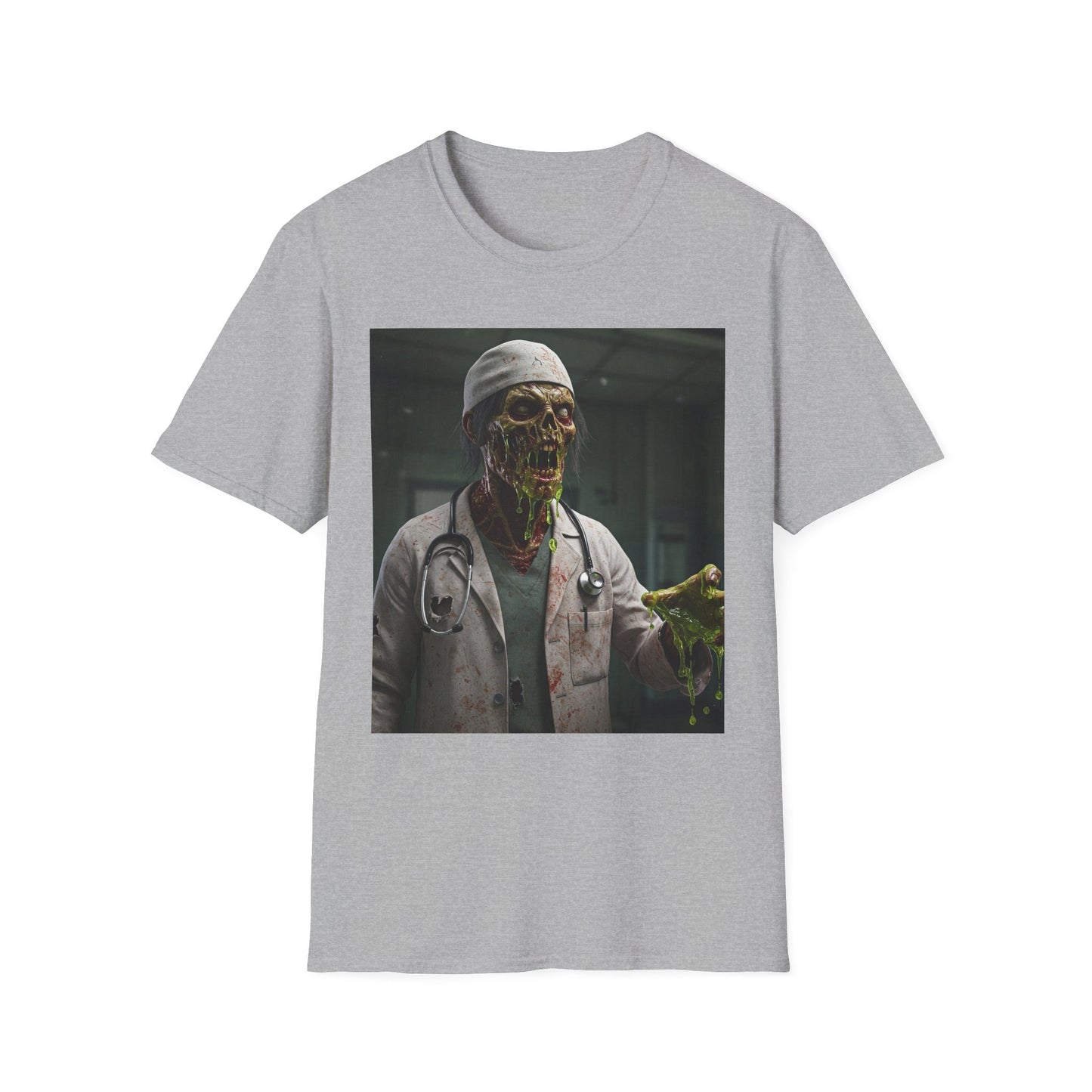 Zombie Doctor Graphic T-Shirt | Unisex Horror Tee for Halloween