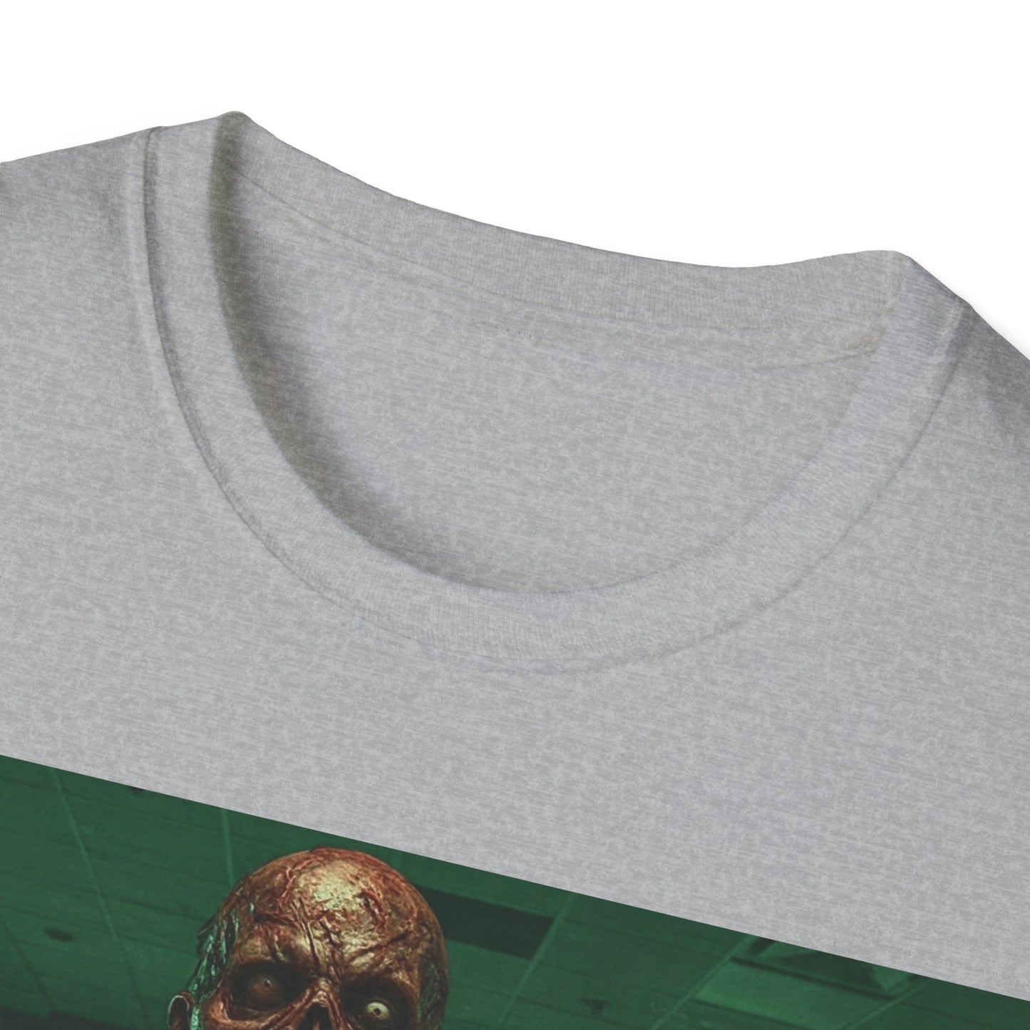 UK - Unisex Softstyle Zombie Graphic Tee - Perfect for Halloween and Horror Fans