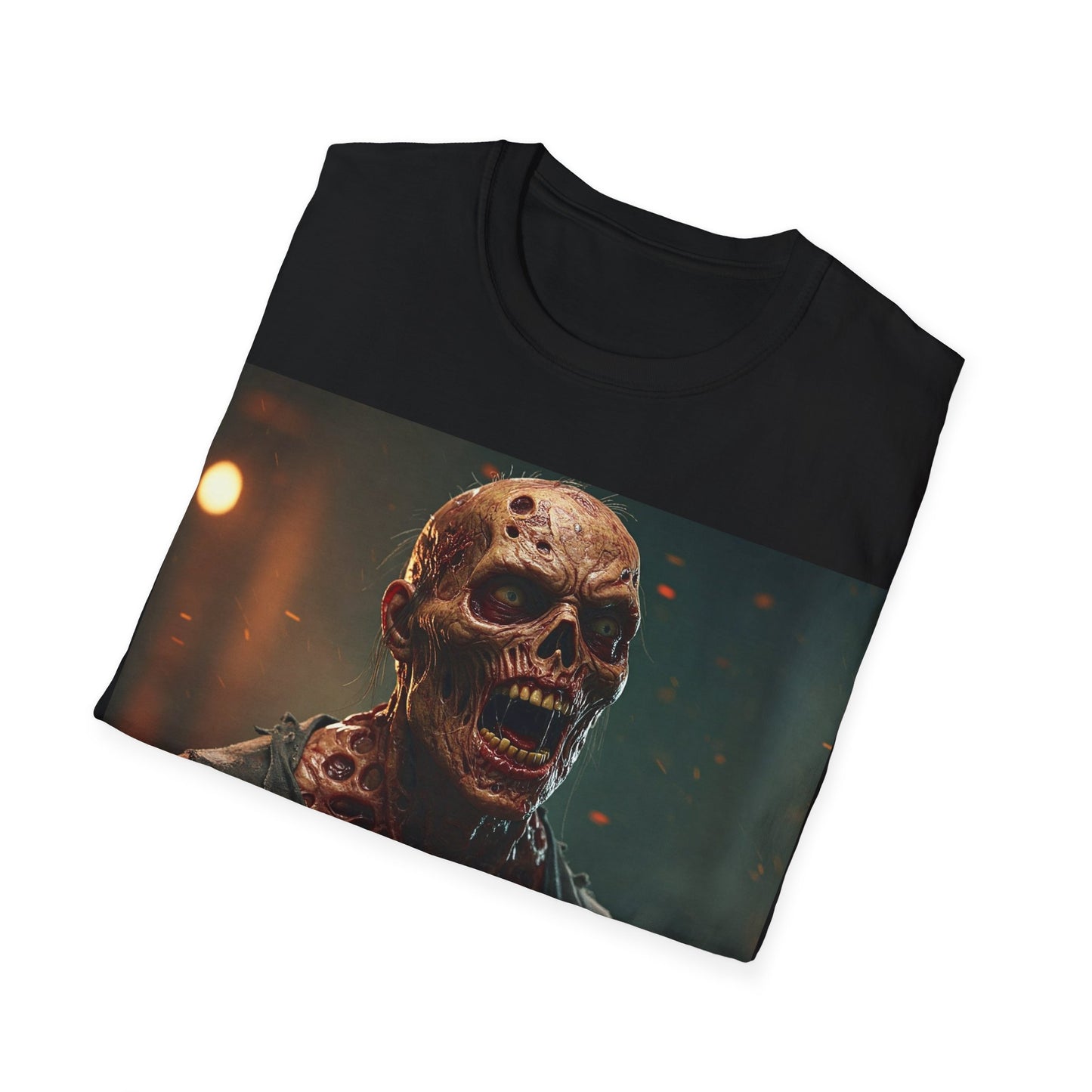 UK - Creepy Skull Apocalyptic Portrait Tee, bold, decaying zombie graphic