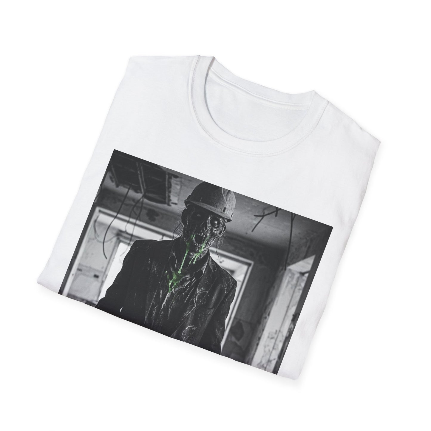 Unisex Softstyle T-Shirt with Creepy Monster Design - Perfect for Halloween and Horror Fans