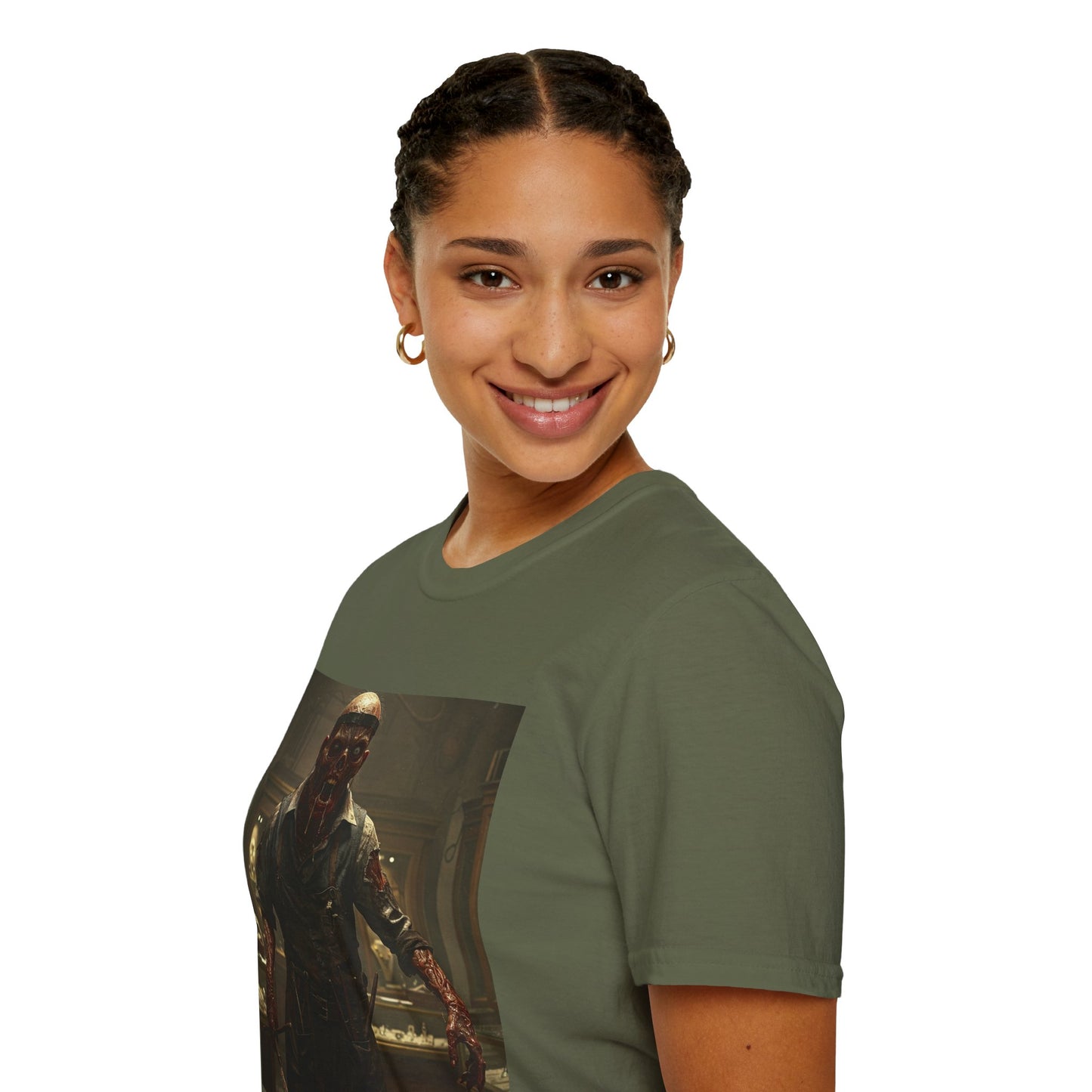 Unisex Horror-Themed Softstyle T-Shirt - Perfect for Halloween and Cosplay
