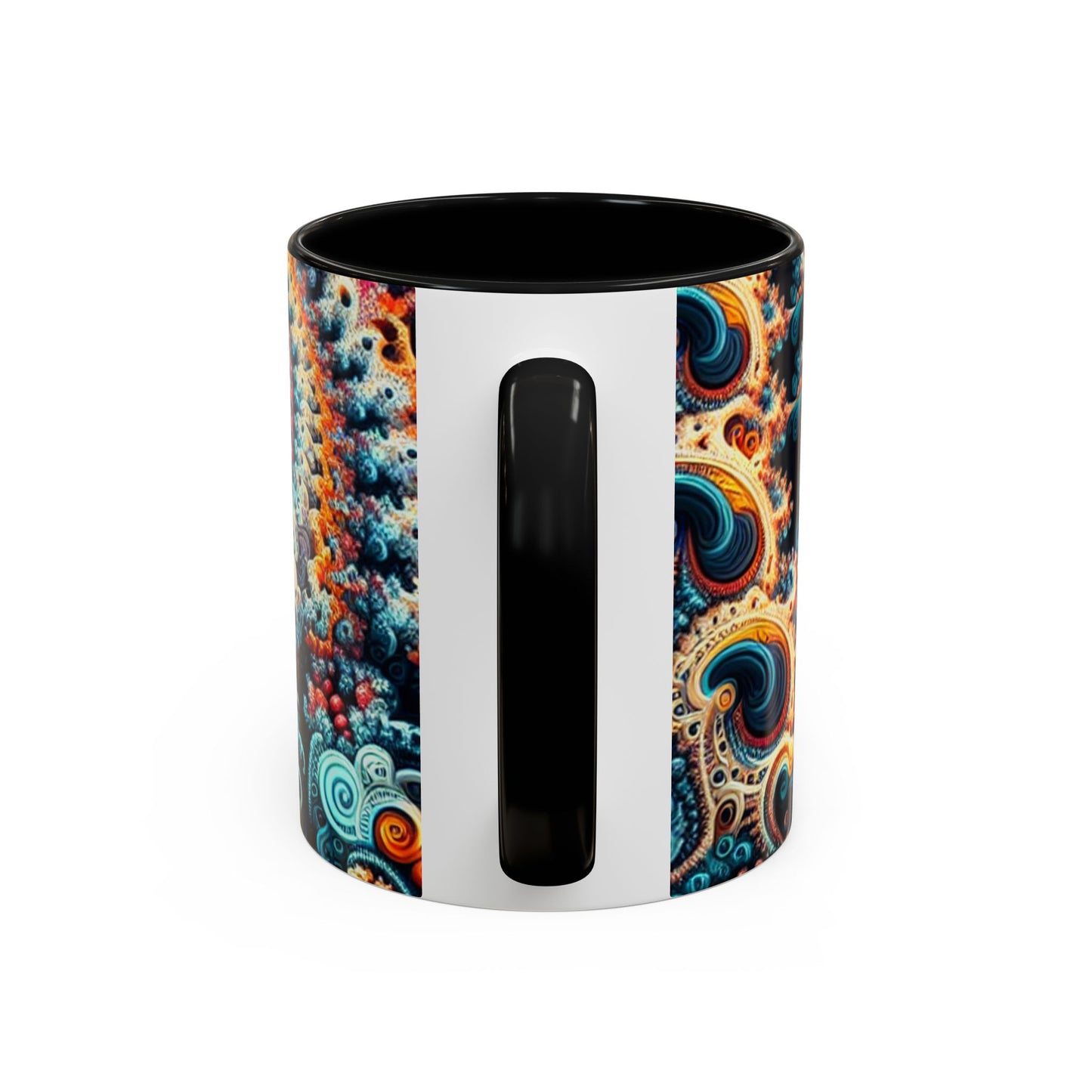 Colorful Fractal Coffee Mug - 11oz & 15oz - Perfect for Art Lovers