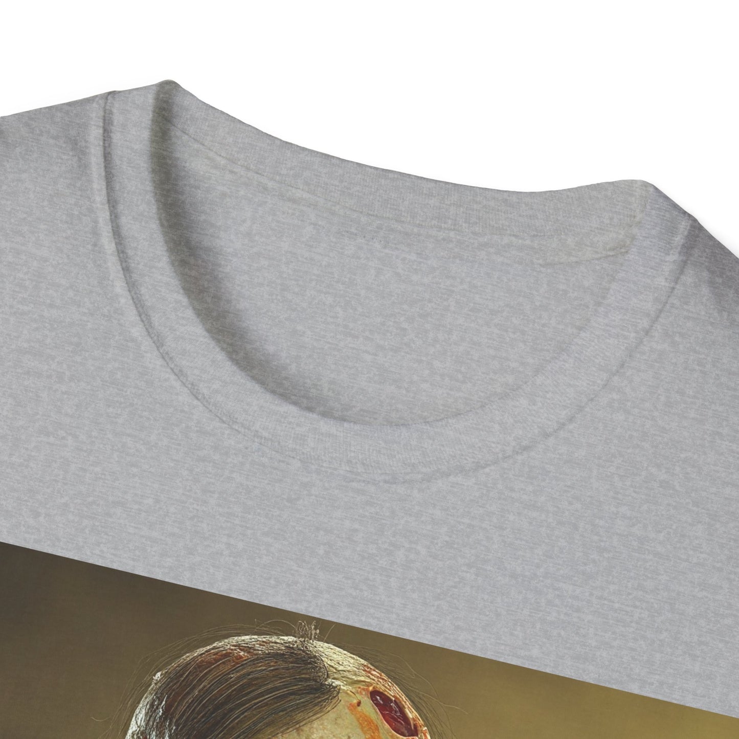 UK - Zombie Reader Apocalyptic Portrait Tee, bold, decaying zombie graphic