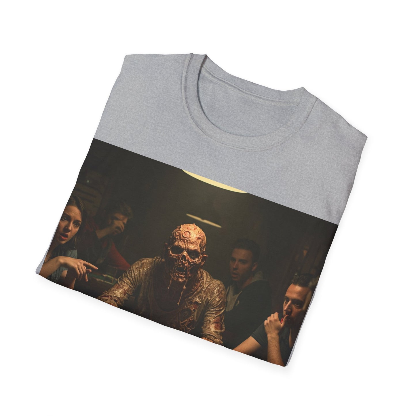 UK - Poker Night Apocalyptic Portrait Tee, bold, decaying zombie graphic