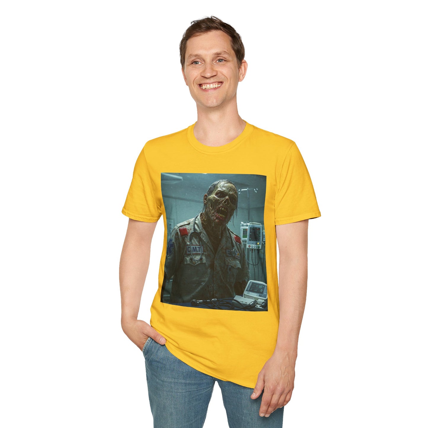Unisex Horror Graphic T-Shirt - Creepy Zombie Design