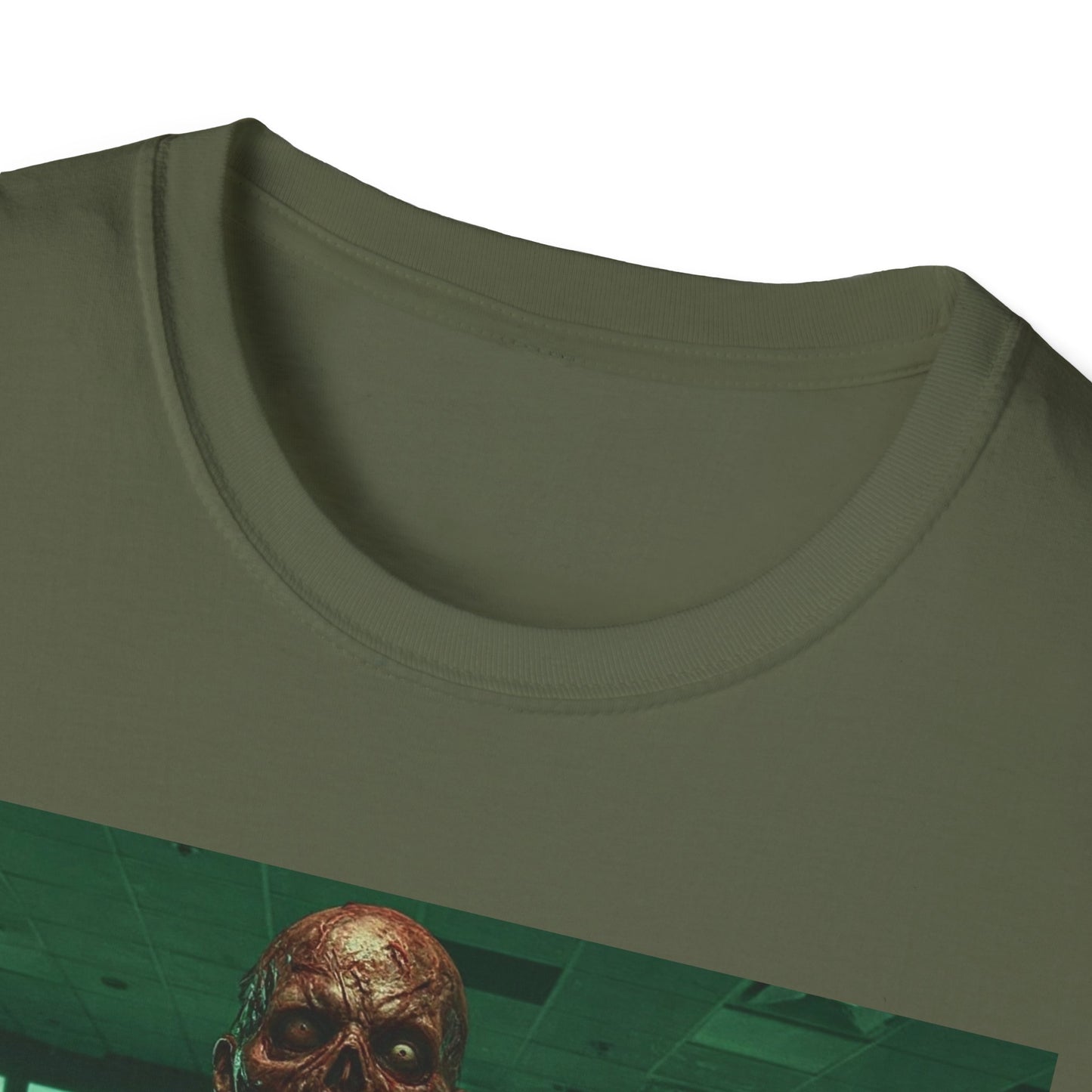 Unisex Softstyle Zombie Graphic Tee - Perfect for Halloween and Horror Fans