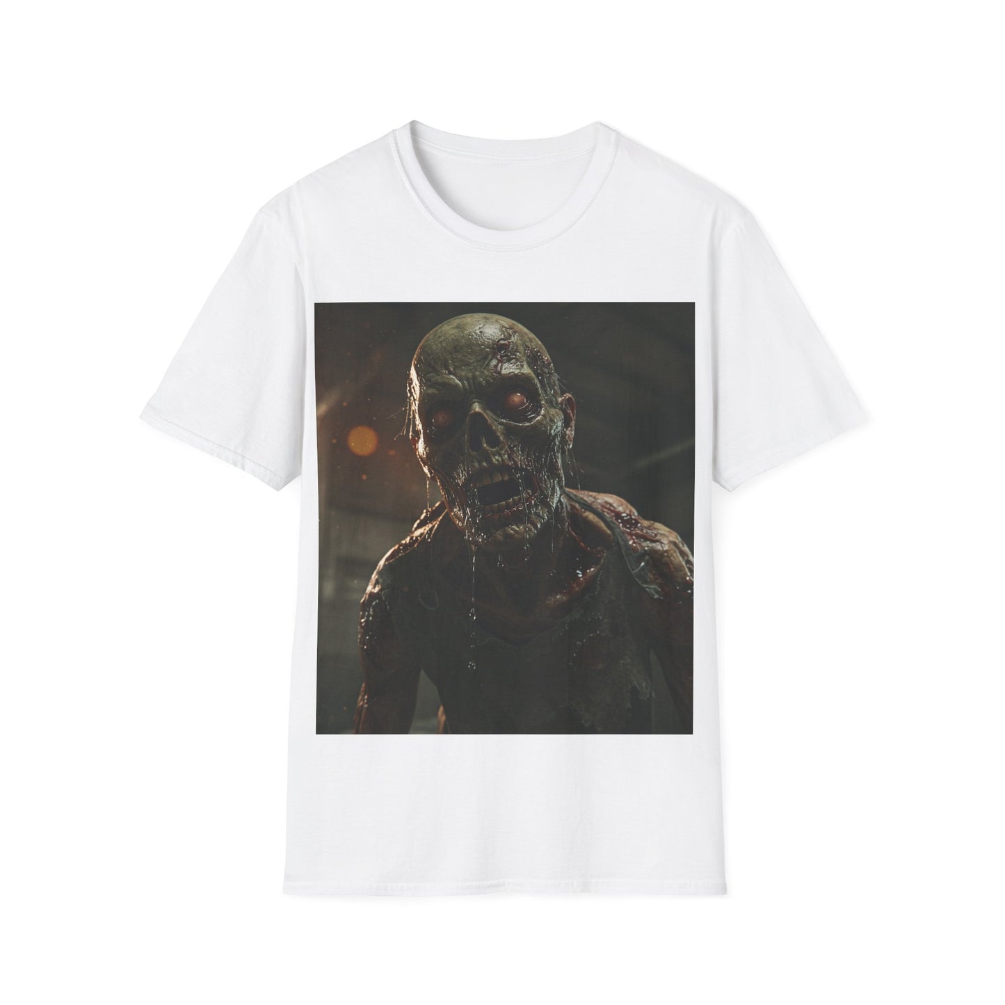 UK - Unisex Zombie Graphic Softstyle T-Shirt | Perfect for Halloween & Horror Fans