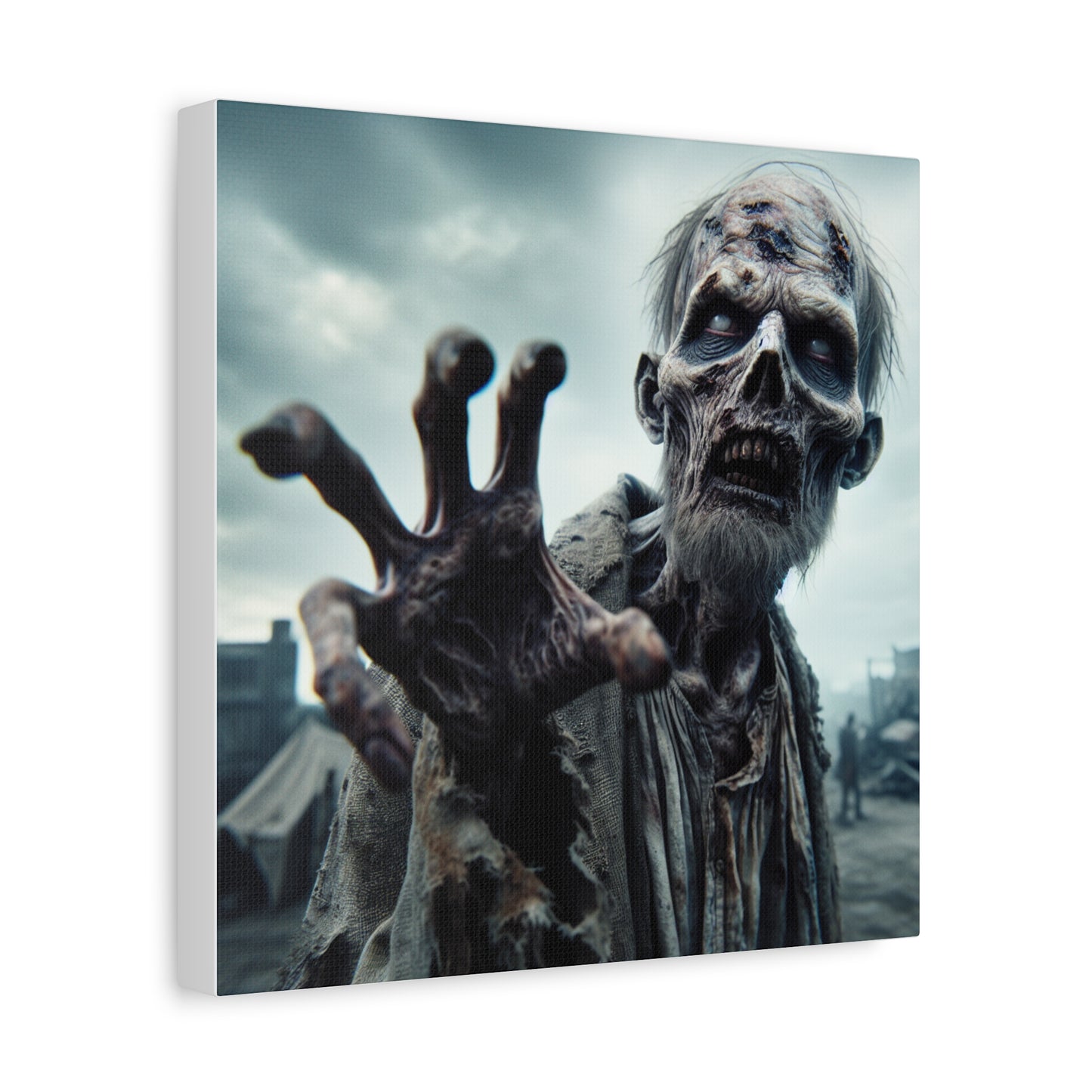 Zombie Hand Wall Art - Matte Stretched Canvas for Halloween Decor