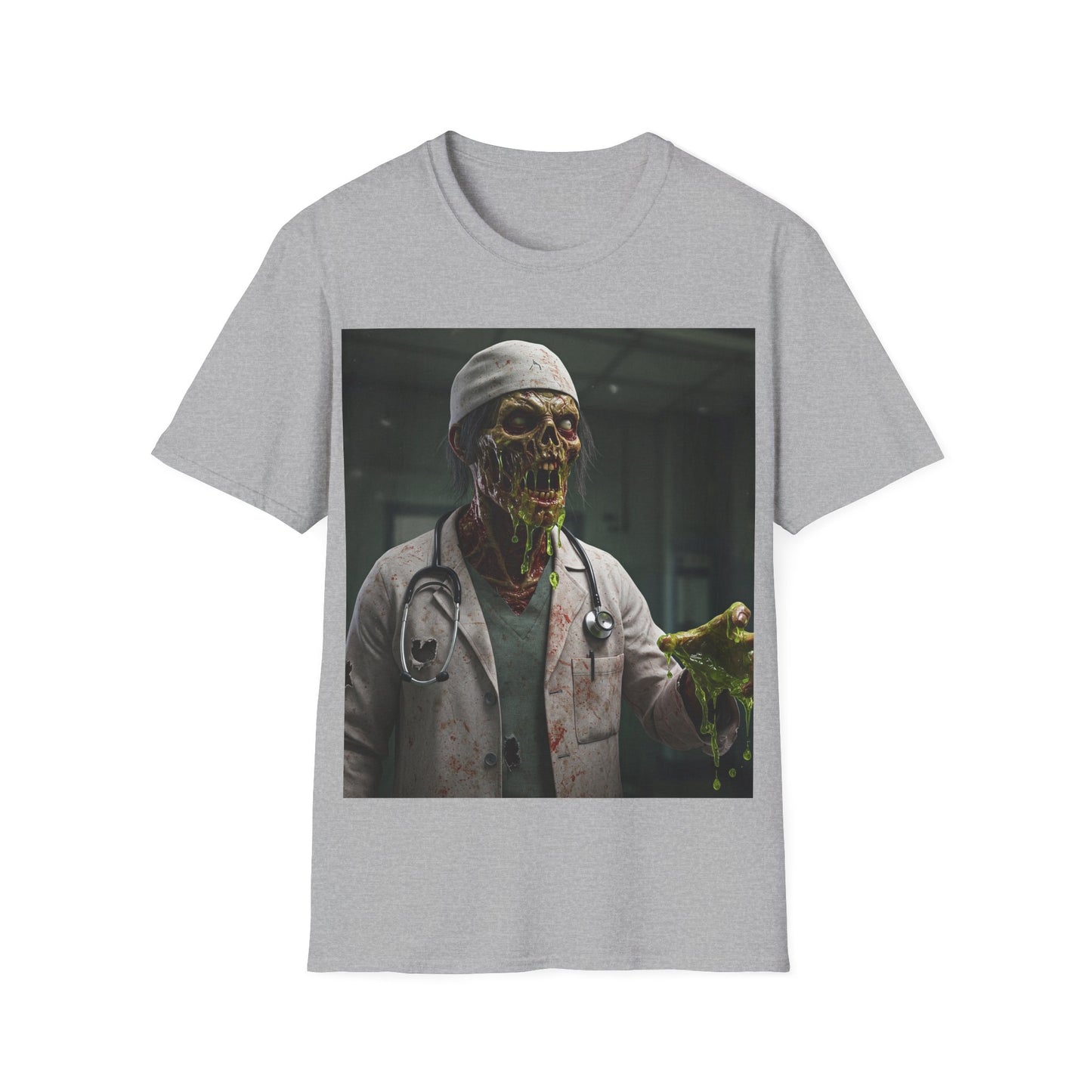 UK - Zombie Doctor Graphic T-Shirt | Unisex Horror Tee for Halloween